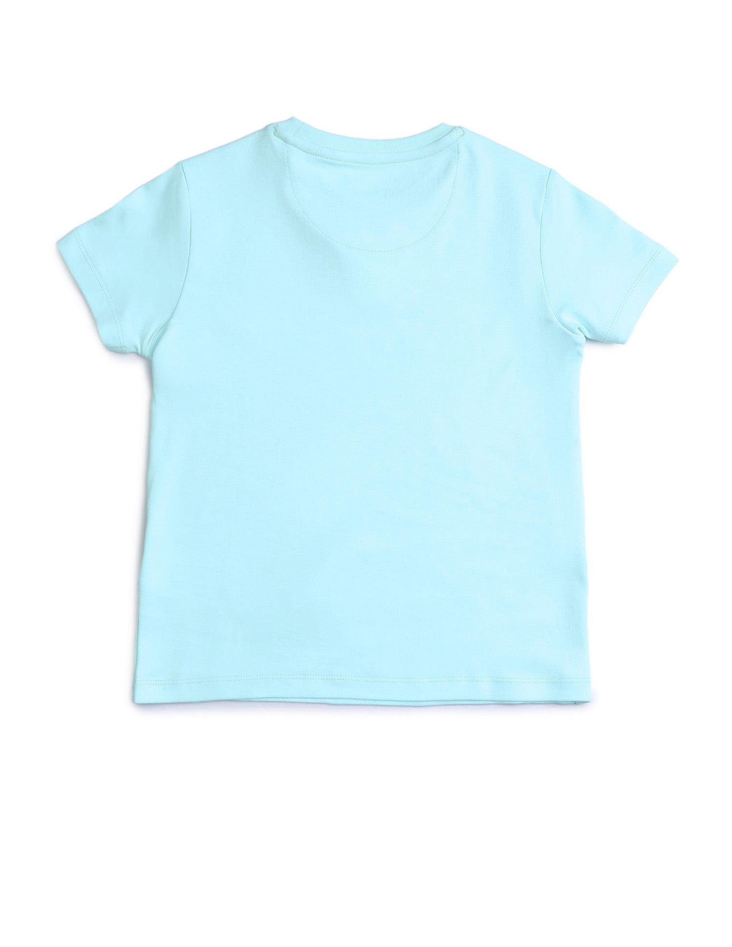 Boys Solid Regular Fit T-Shirt Light Blue - U.S. POLO ASSN. | Large