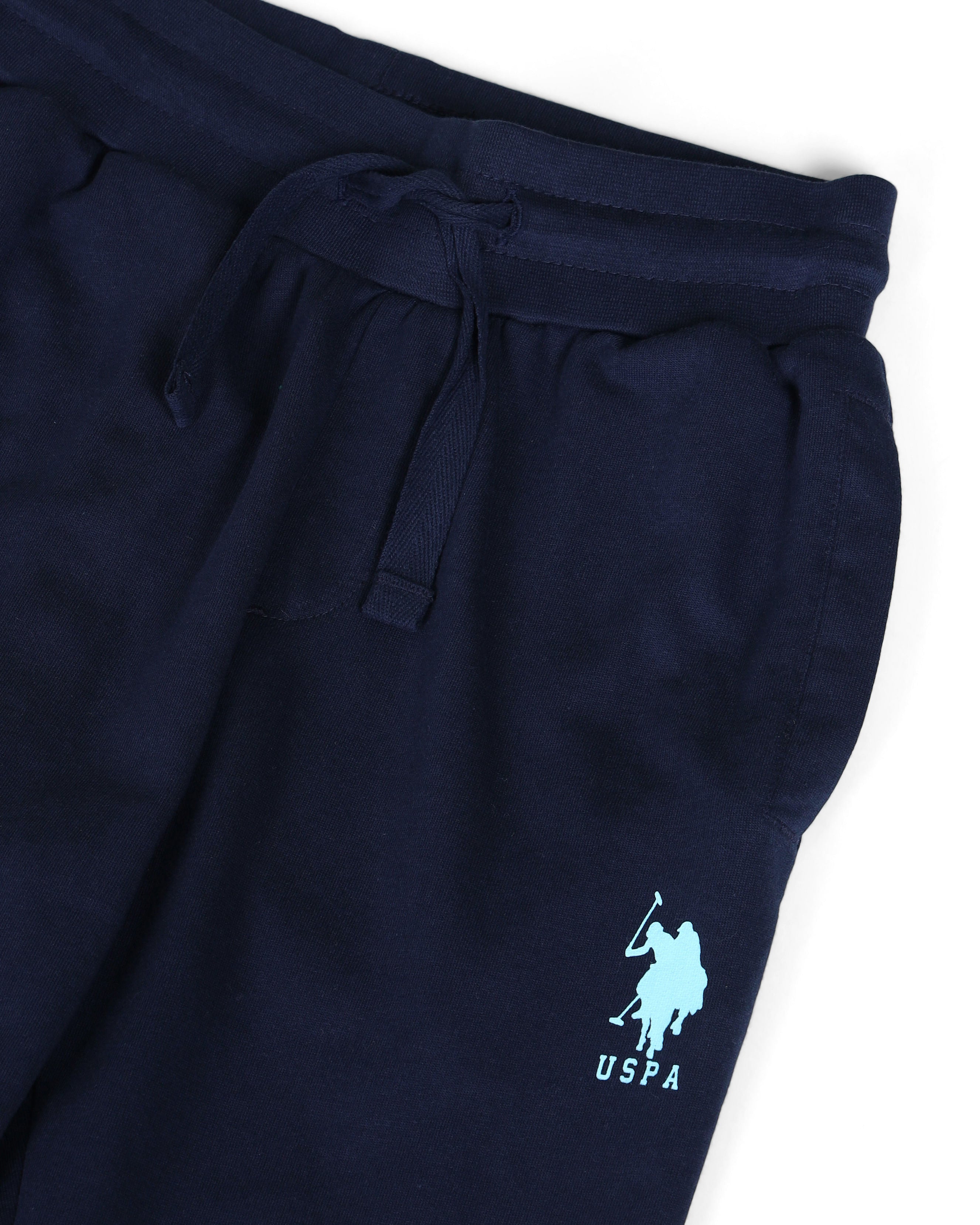 Regular Fit Solid Joggers Navy - U.S. POLO ASSN. | Large