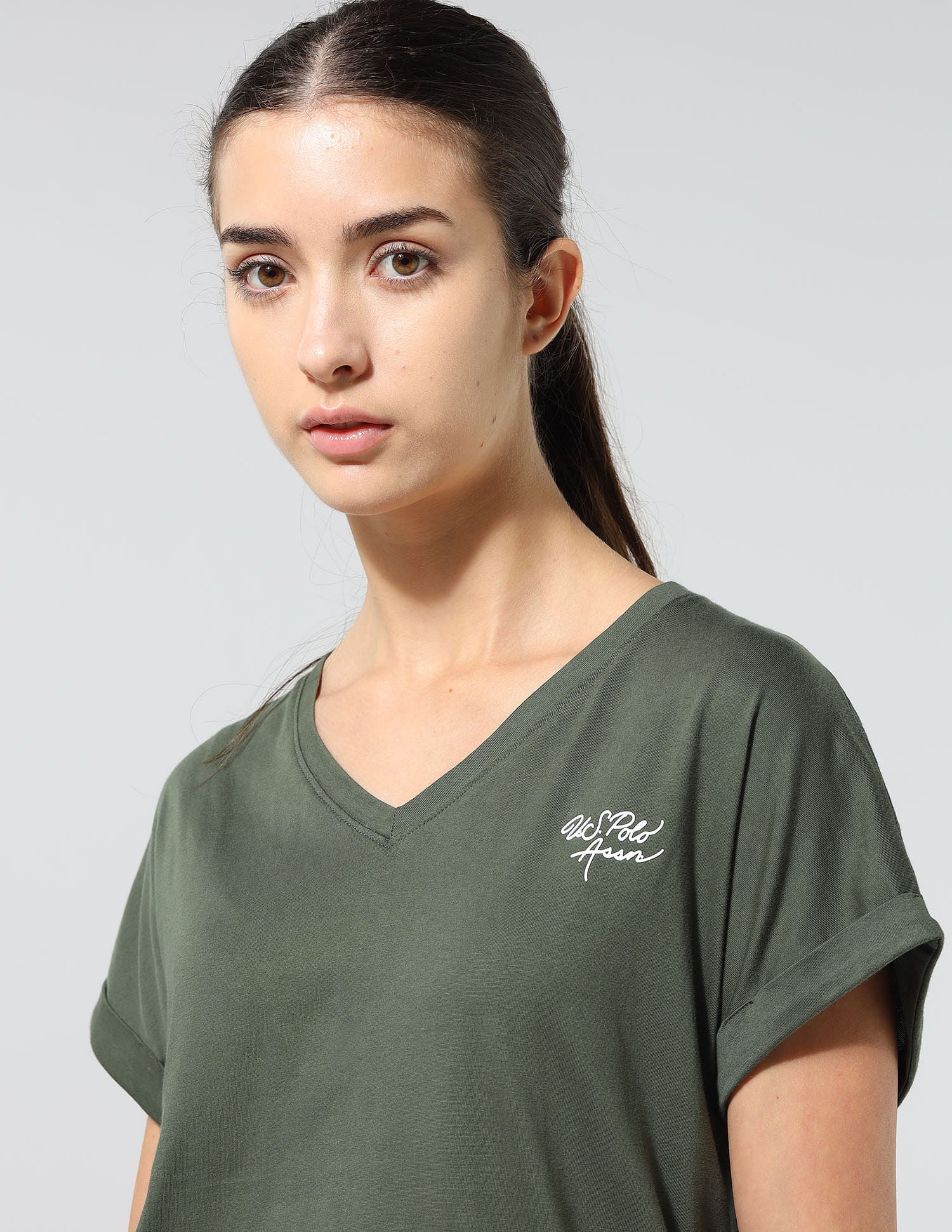 Regular Fit Solid Lounge T-Shirt Olive - U.S. POLO ASSN. | Large