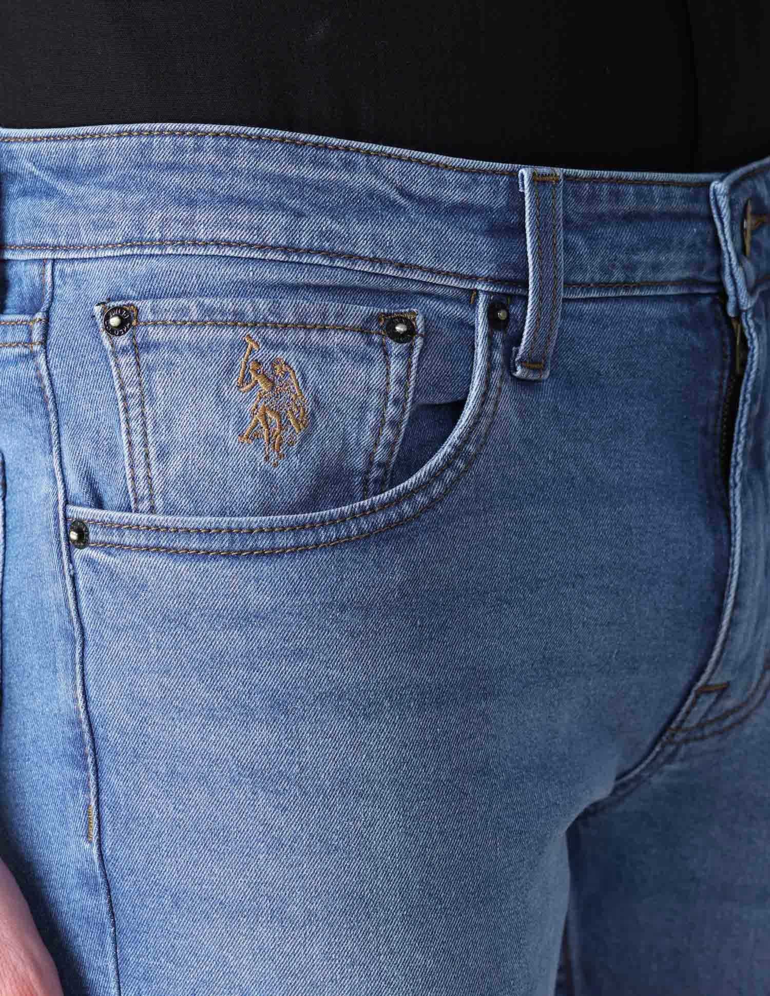 Slim Tapered Fit Blue Jeans Indigo - U.S. POLO ASSN. | Large