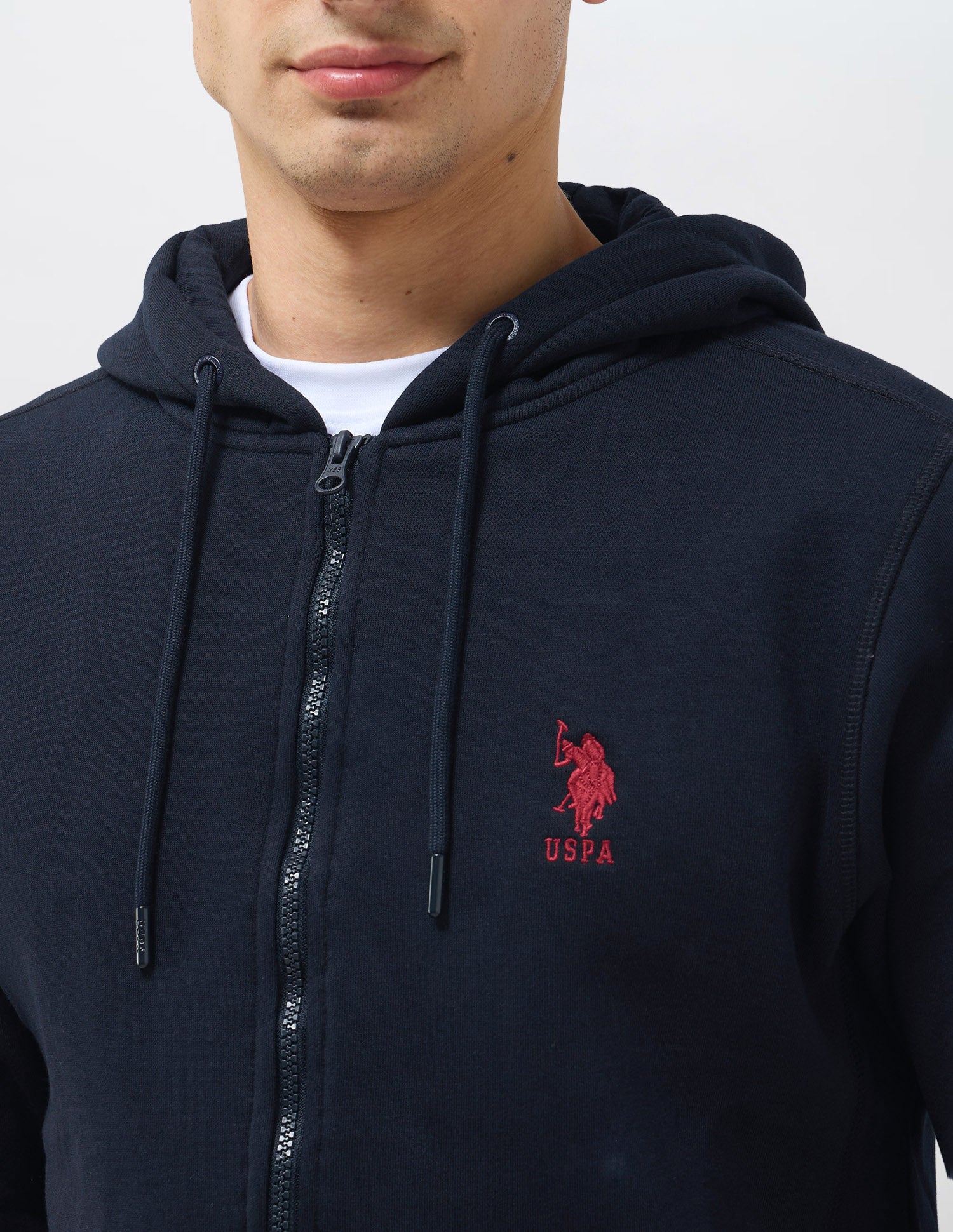 Solid Regular Fit Sweatshirt Navy - U.S. POLO ASSN. | Large
