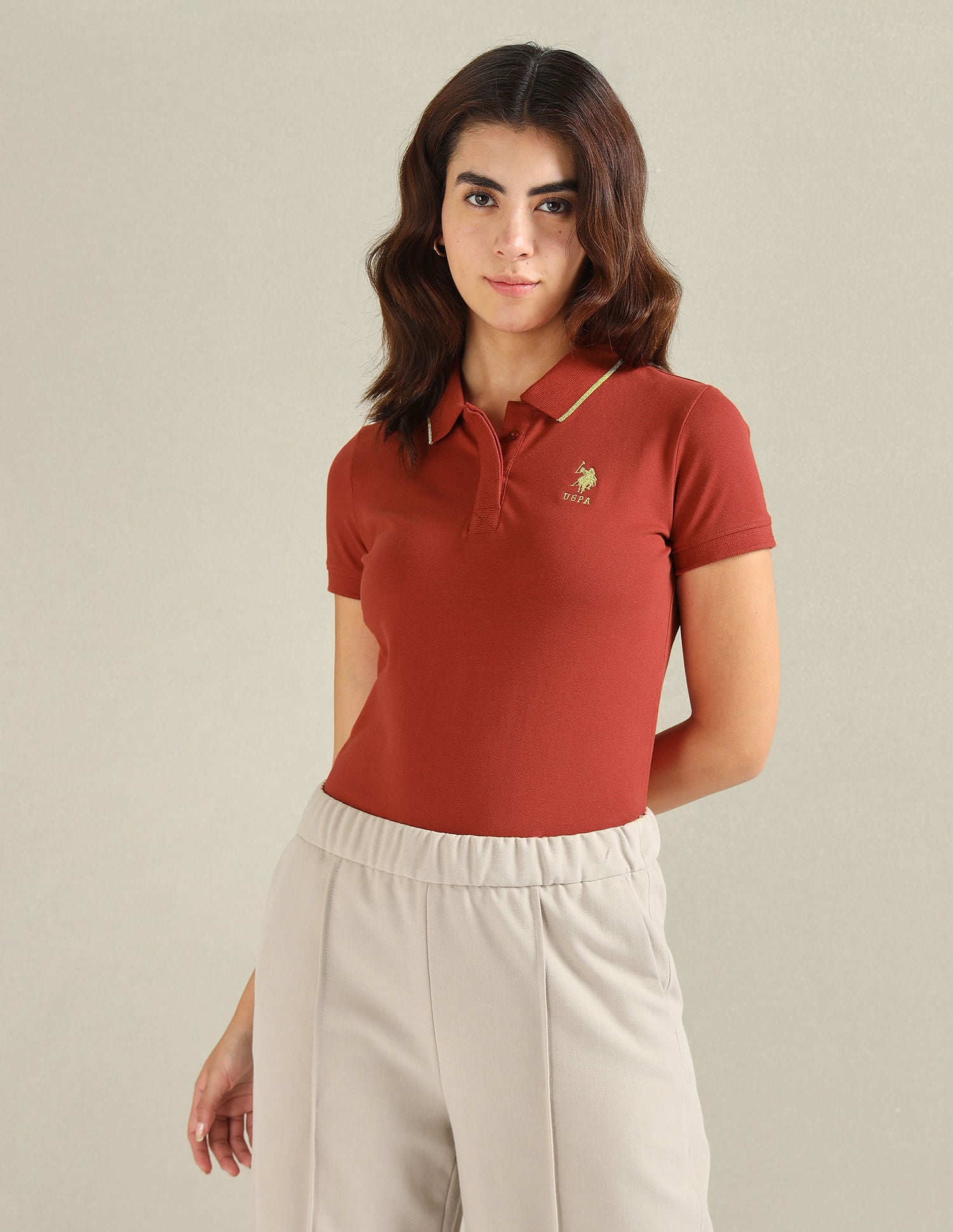 Tipped Collar Slim Polo Shirt – U.S. Polo Assn. India