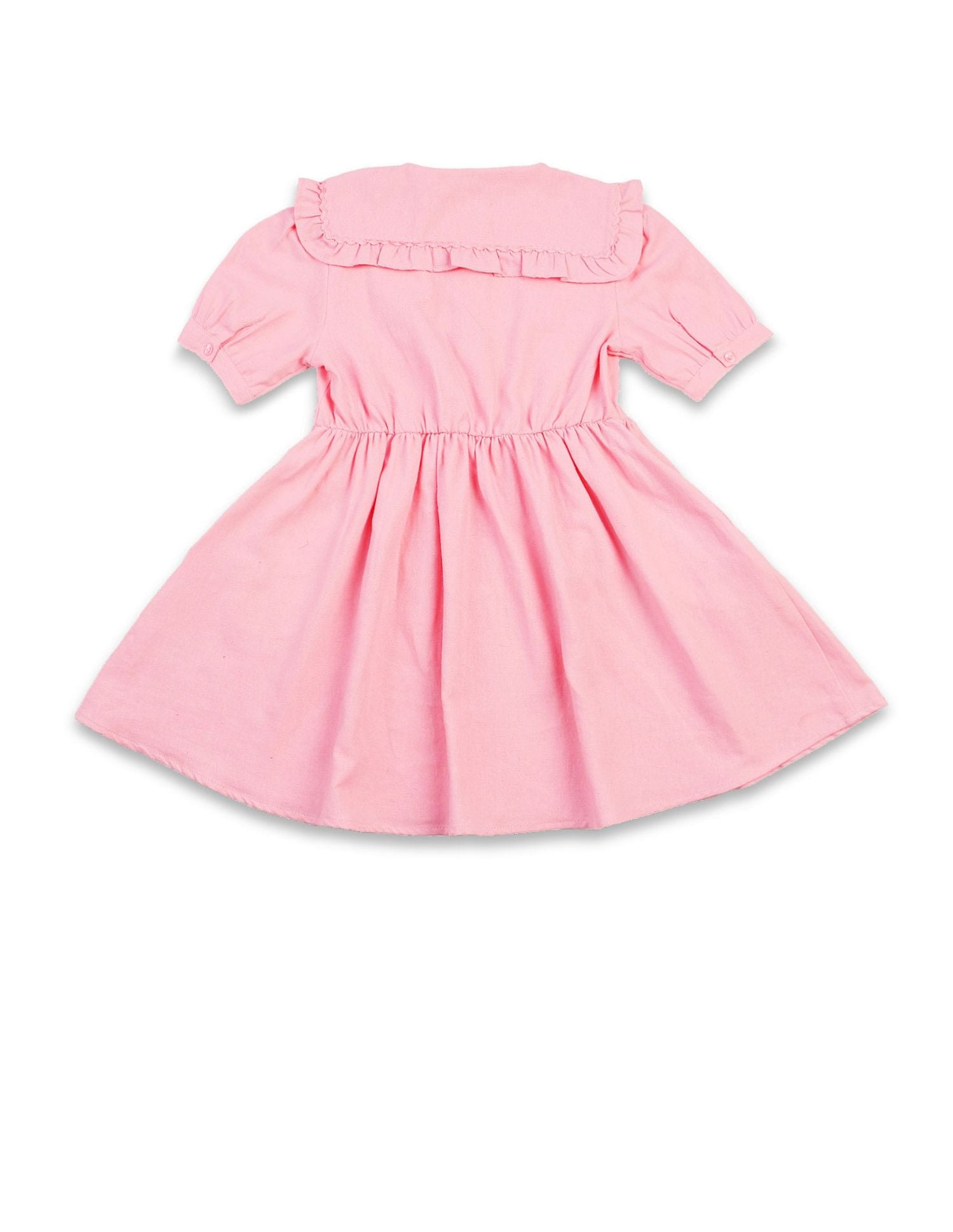 Girls Cape Collar Solid Mini Dress Light Pink - U.S. POLO ASSN. | Large