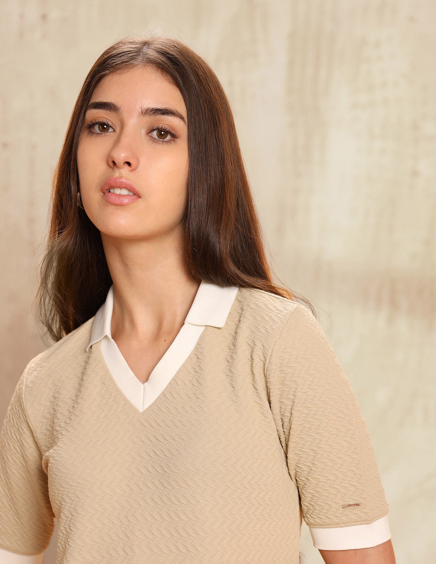 Textured Midi Shift Dress Off White - U.S. POLO ASSN. | Large