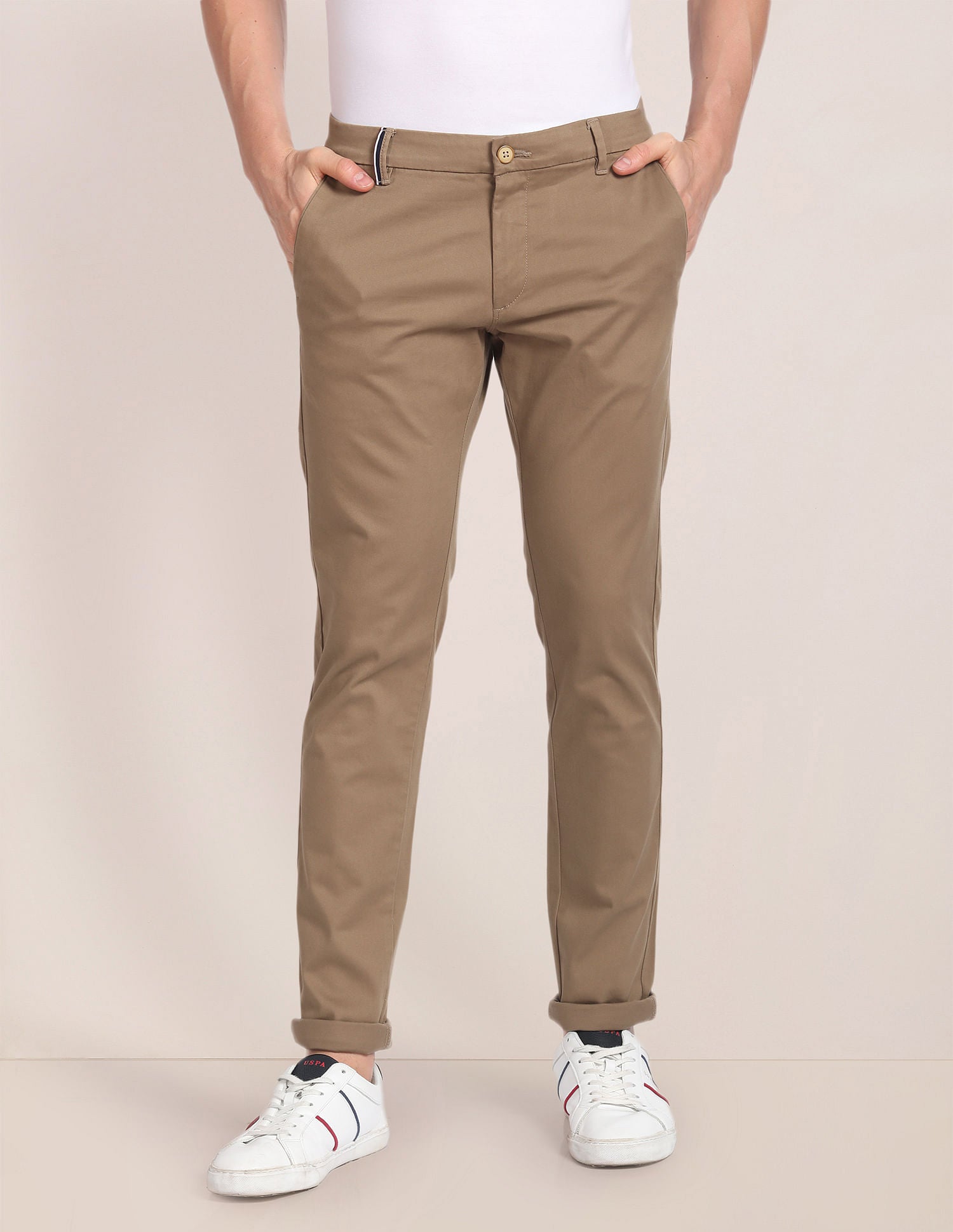 Mid Rise Solid Trousers – U.S. Polo Assn. India