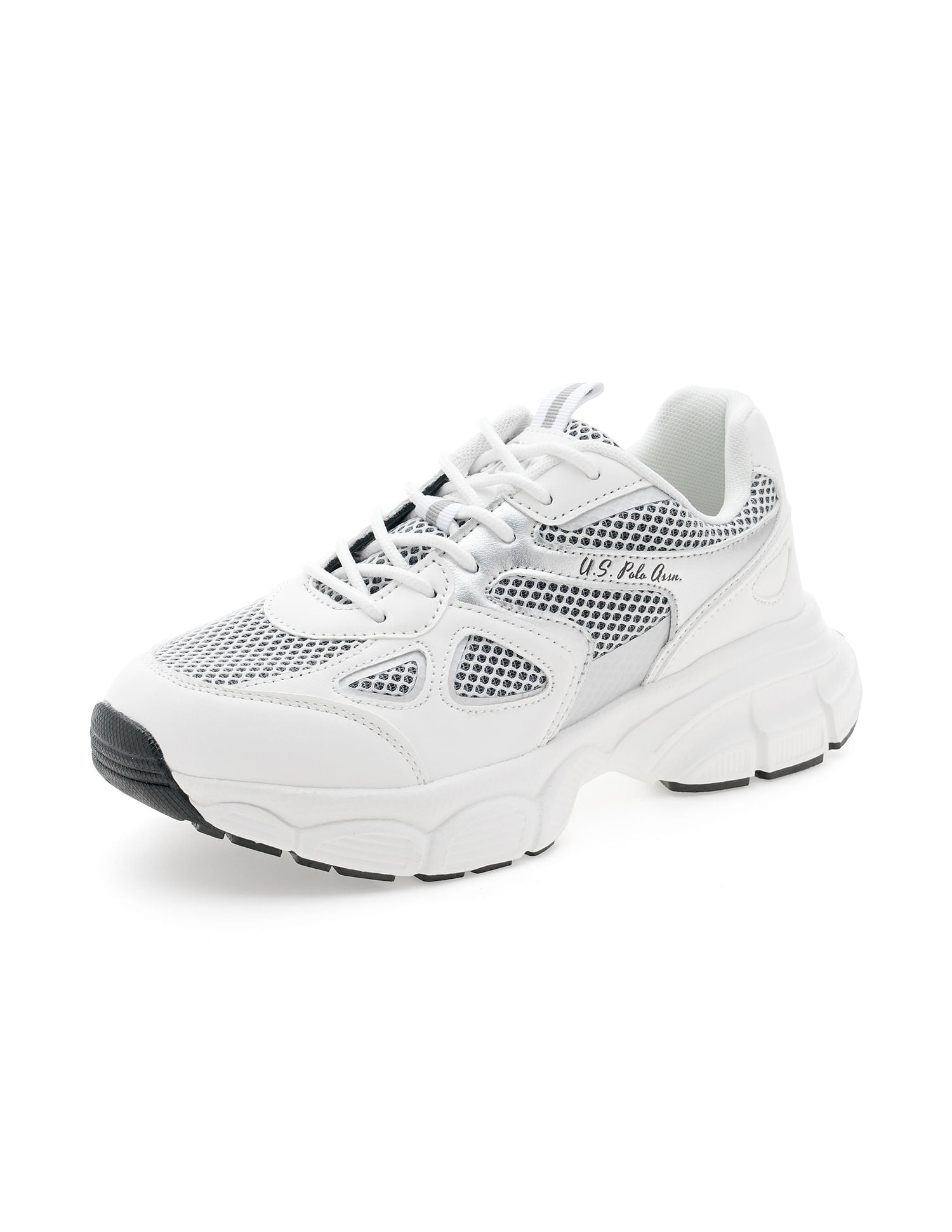 Women Erica Colourblocked Sneakers White - U.S. POLO ASSN. | Large