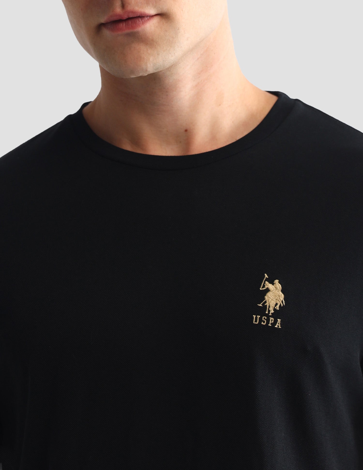 Solid Round Neck Loungewear T-Shirt Little Boy Blue - U.S. POLO ASSN. | Large