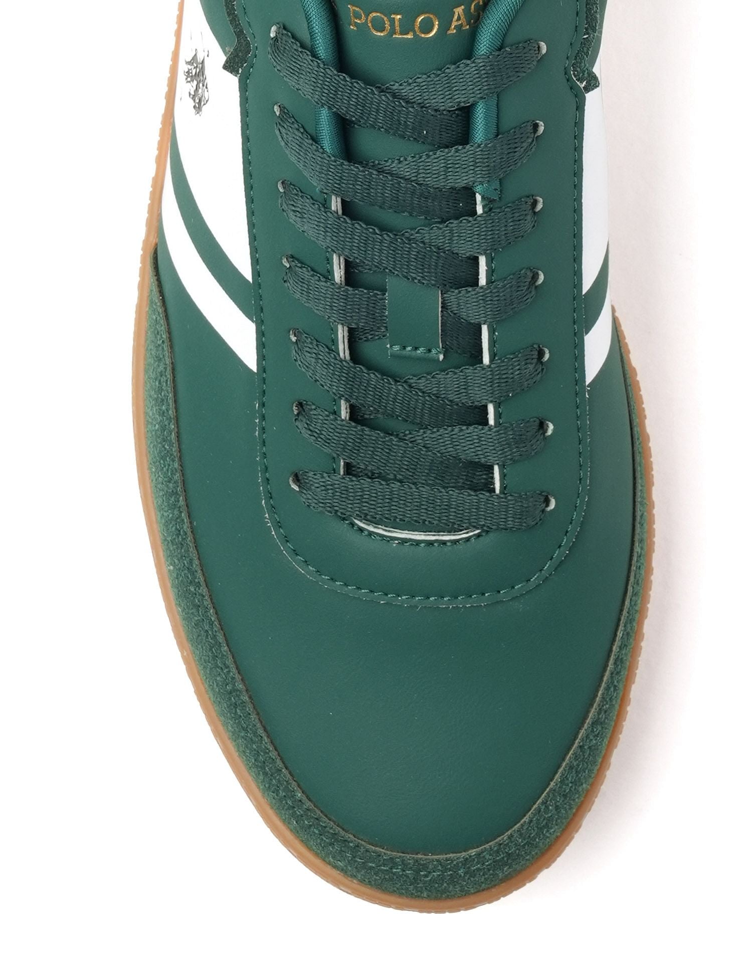 Men Hilton Colourblocked Sneakers Green - U.S. Polo Assn. India | Large