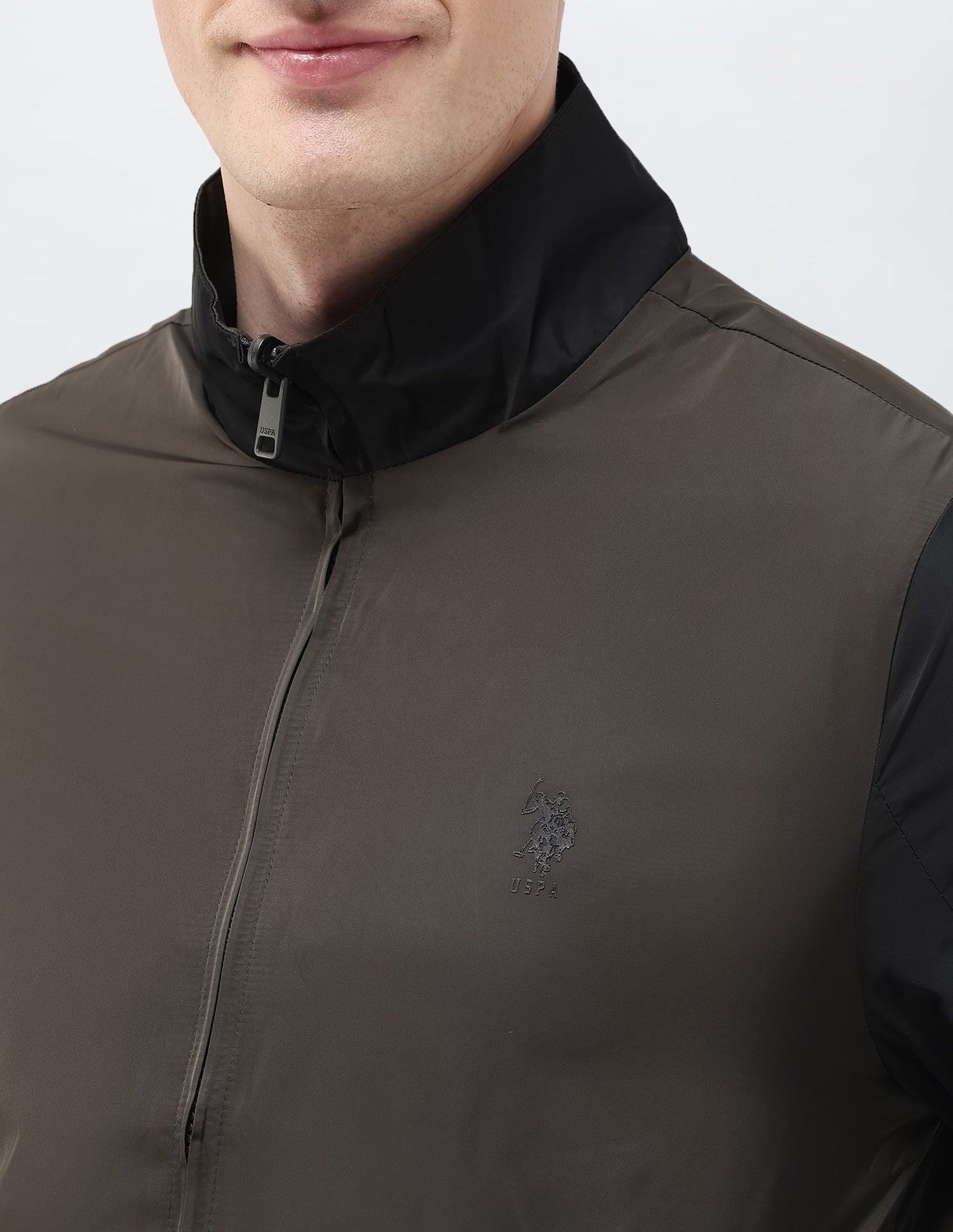 Colour Blocked Windcheater Reversible Jacket Jacket Black - U.S. POLO ASSN. | Large