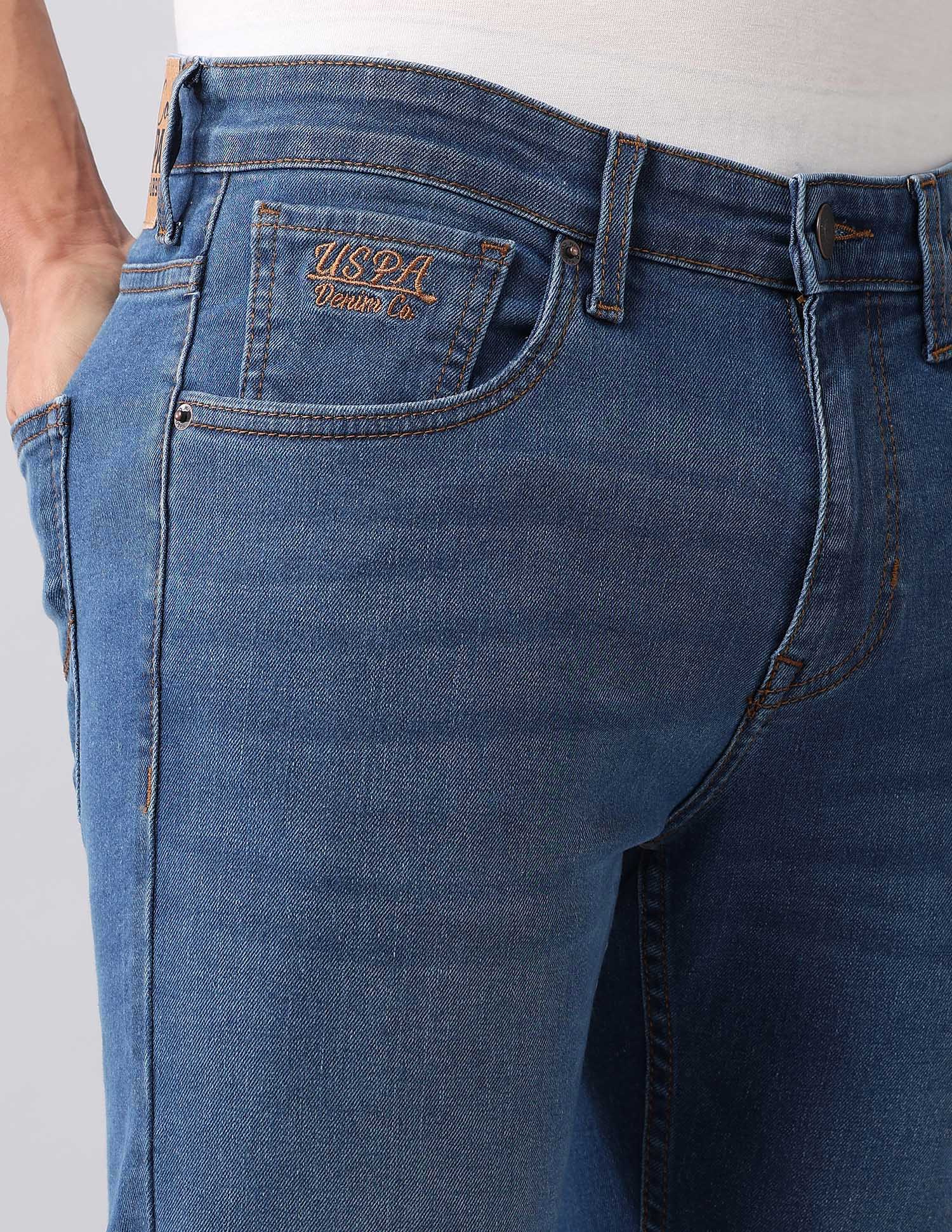 Henry Tapered Fit Blue Jeans Blue - U.S. Polo Assn. India | Large