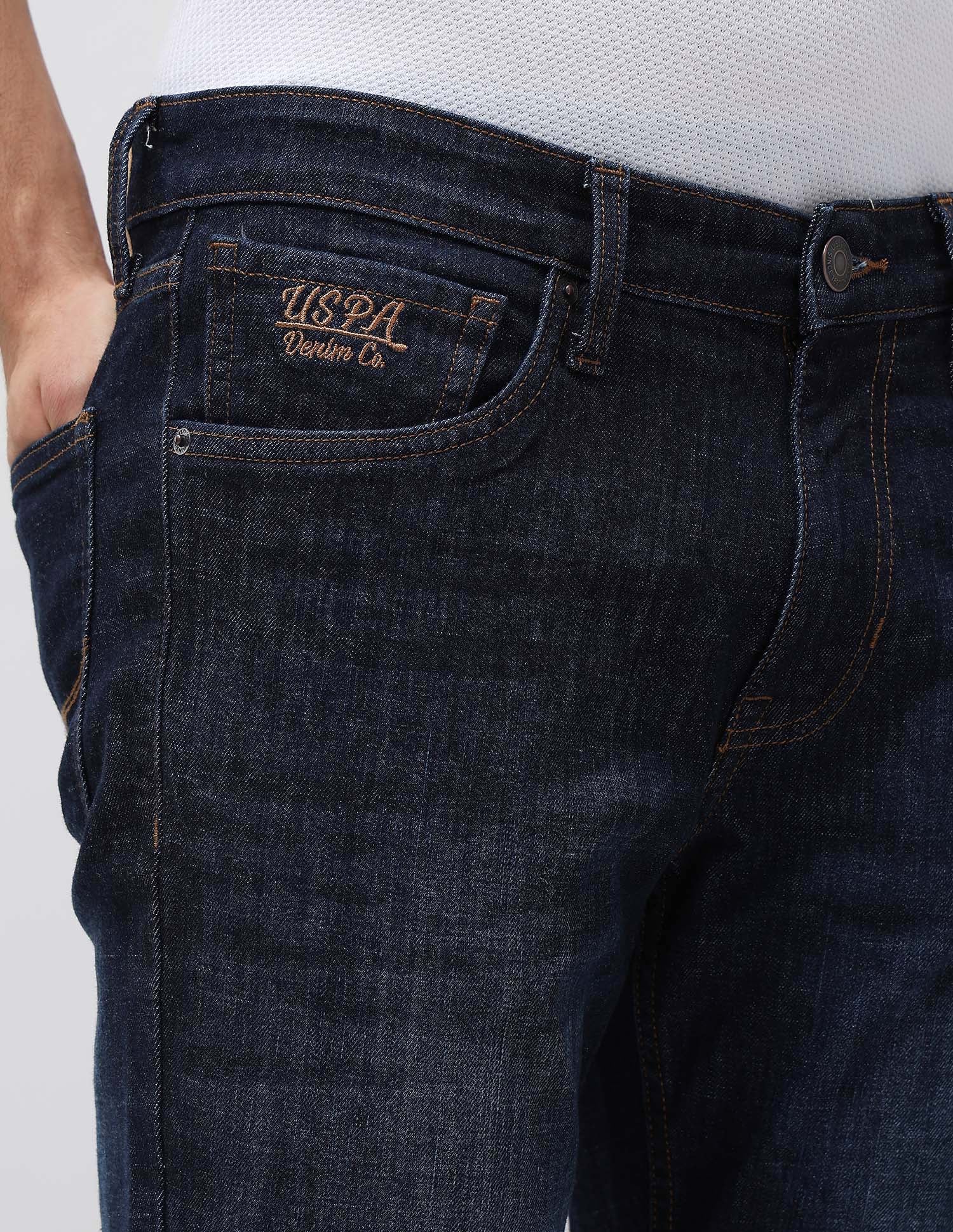 Brandon Slim Tapered Fit Blue Jeans Indigo - U.S. POLO ASSN. | Large