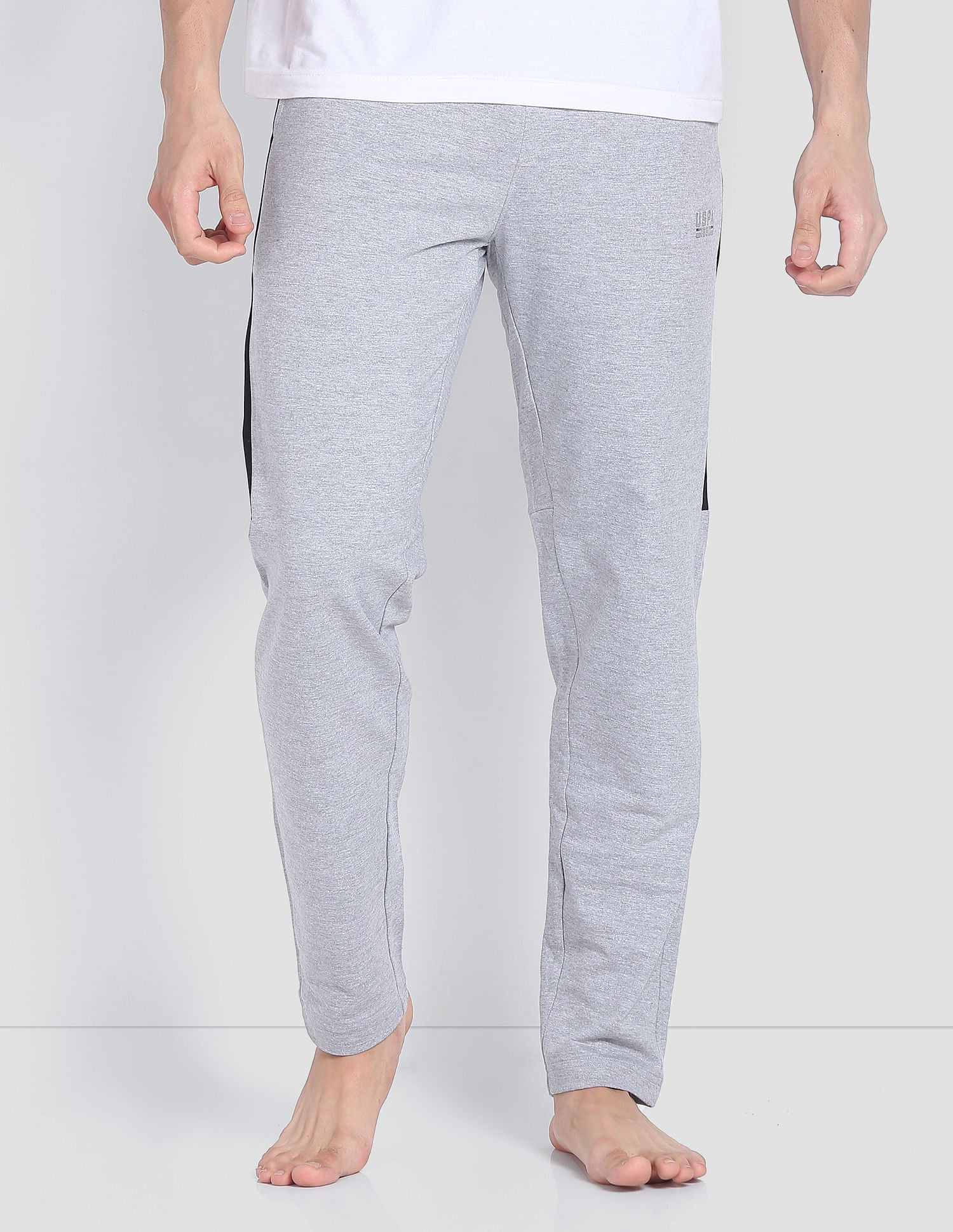Heathered Cotton OR001 Track Pants - Pack Of 1 Grey - U.S. POLO ASSN. | Large