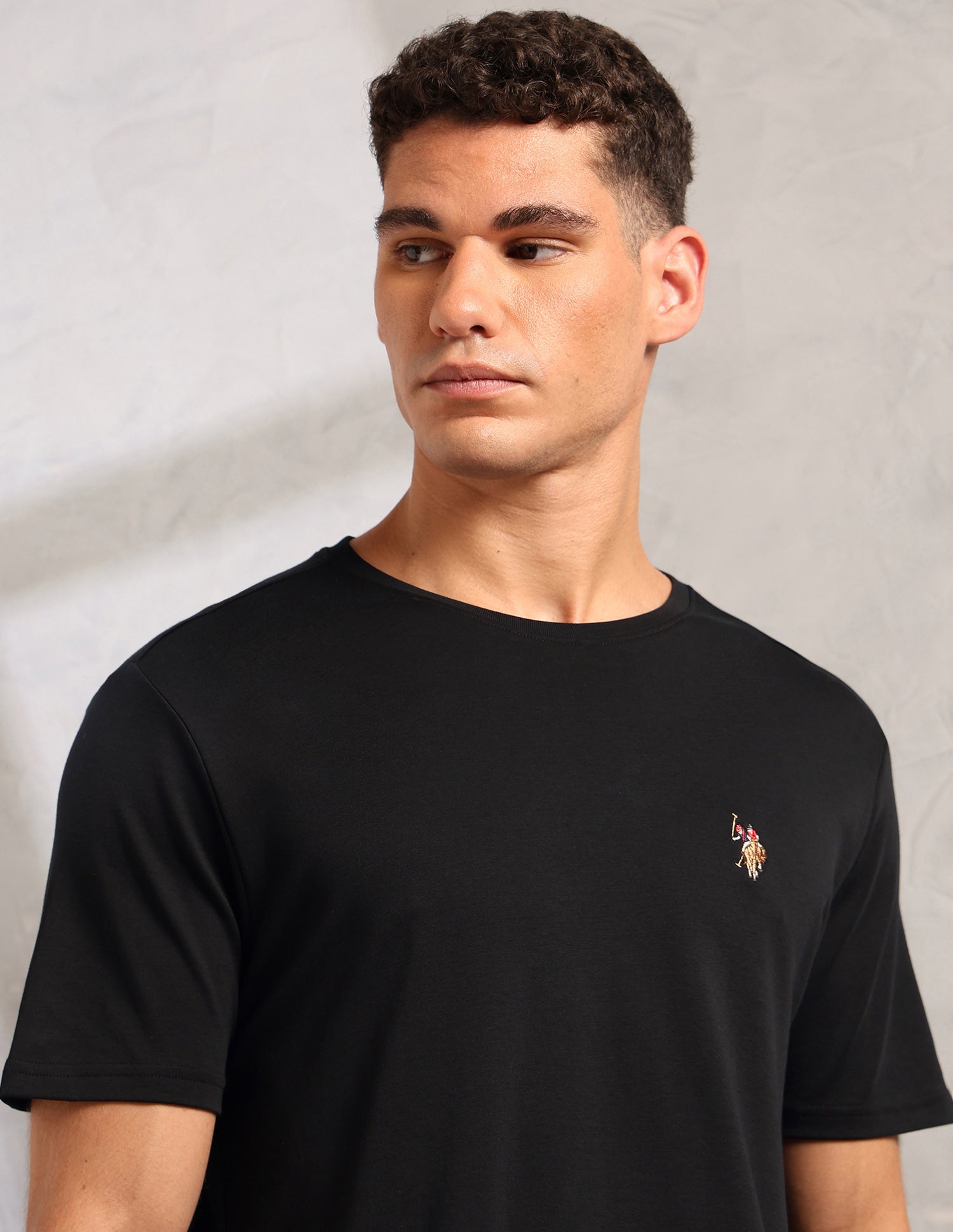 Supima Cotton Skin Safe Pe002 Lounge T-Shirt - Pack Of 1 Black - U.S. POLO ASSN. | Large