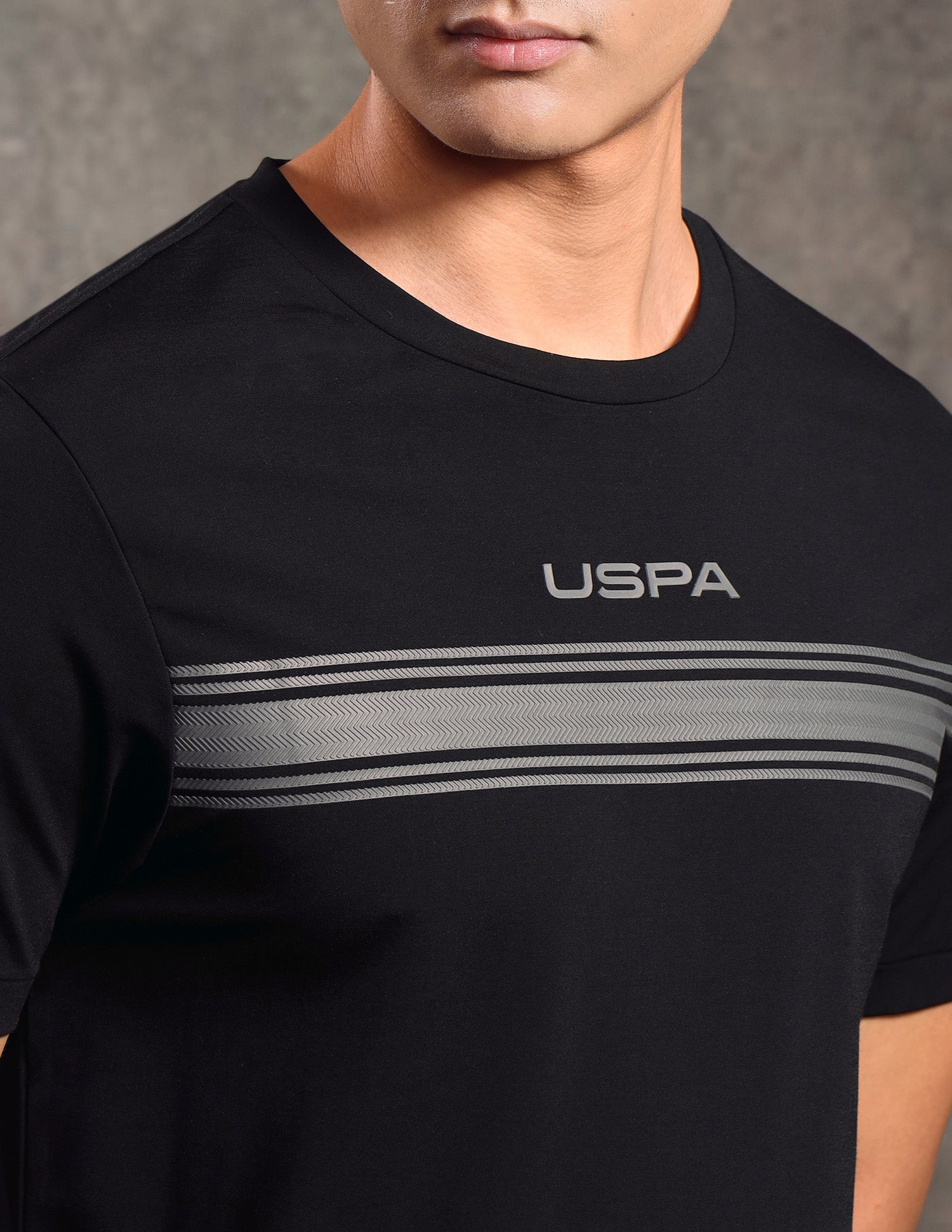 Horizontal Striped Regular Fit T-shirt Black - U.S. POLO ASSN. | Large
