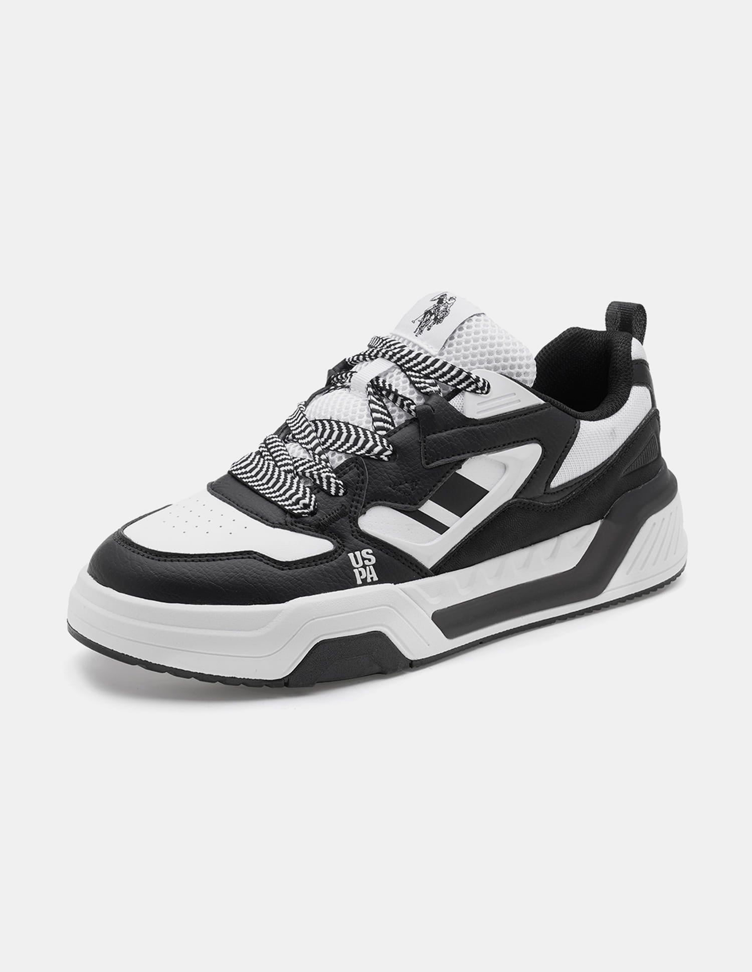 Men Damen Colour Blocked Sneakers Black - U.S. Polo Assn. India | Large