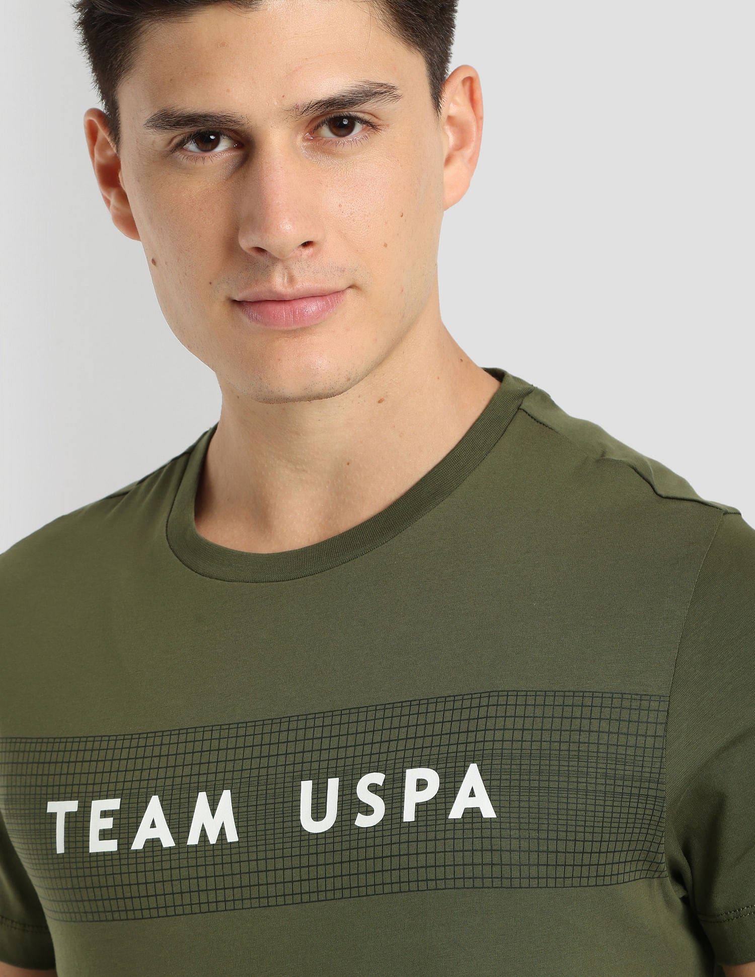 Digital Logo Performance T-Shirt Olive - U.S. Polo Assn. India | Large