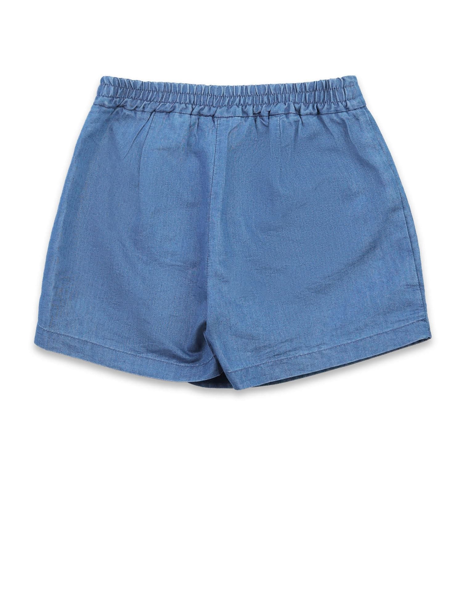Girls Chambray Solid Skorts Indigo - U.S. POLO ASSN. | Large