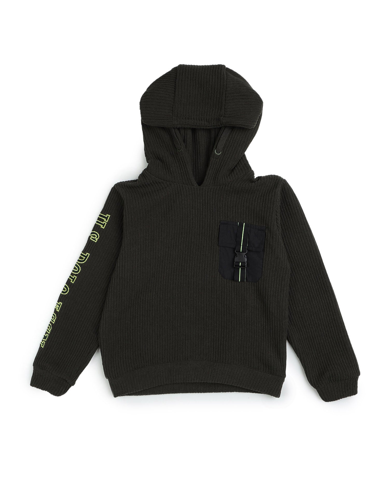 Boys Brand Embroidered Regular Fit Sweatshirt Olive - U.S. POLO ASSN. | Large