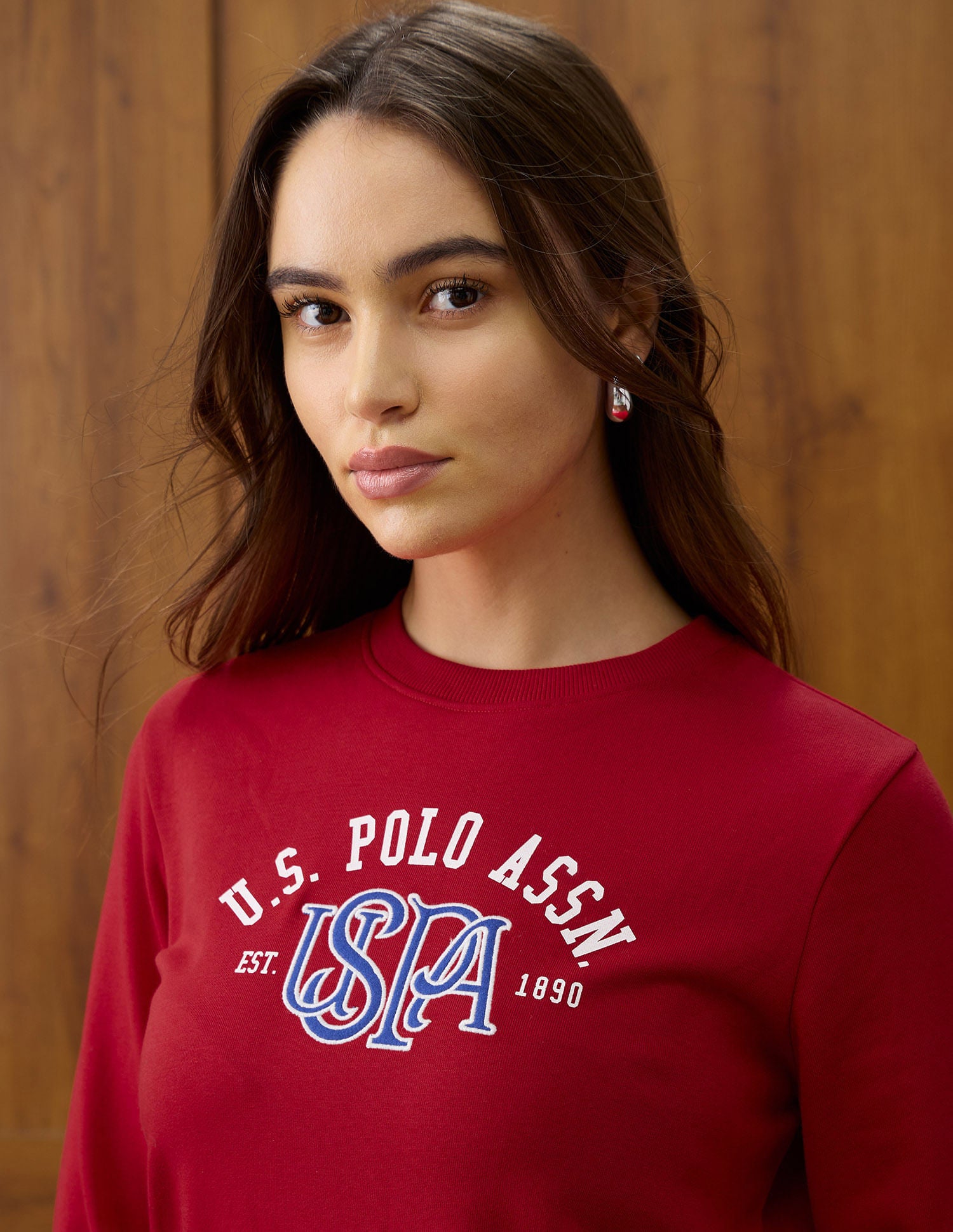 Brand Appliqued Regular Fit Sweater Red - U.S. POLO ASSN. | Large