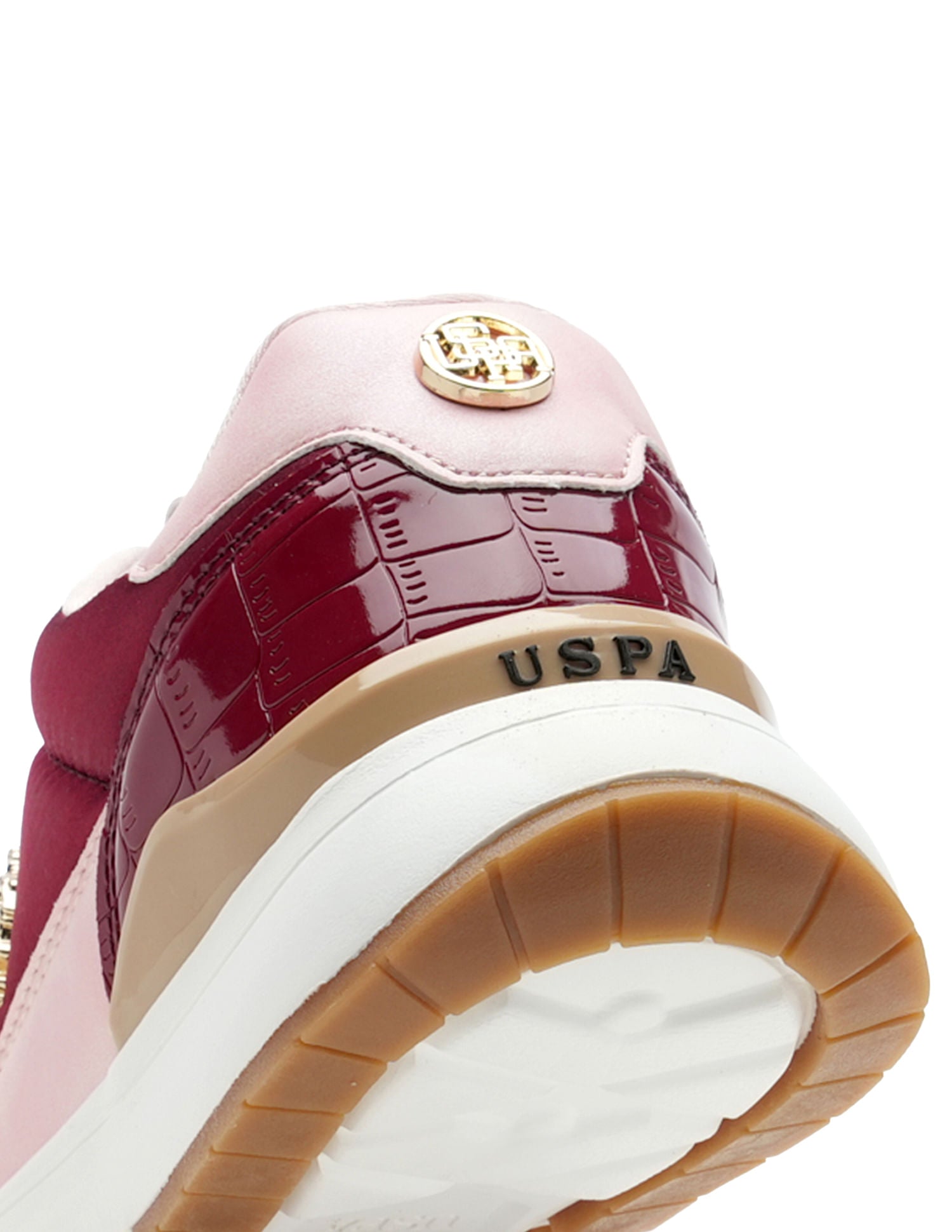 Women Colour Block Carrie Sneakers Maroon - U.S. Polo Assn. India | Large