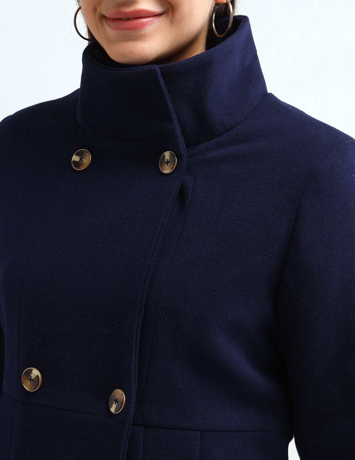 Double Breasted A Line Jacket Navy - U.S. POLO ASSN. | Large