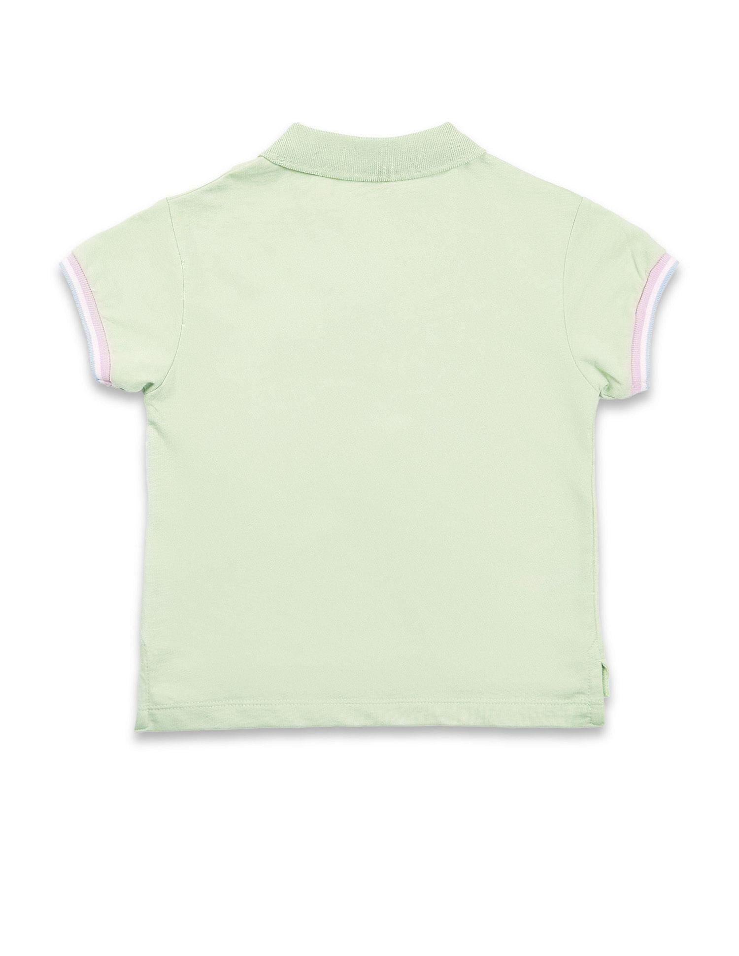 Girls Pure Cotton Solis Polo Shirt Light Green - U.S. POLO ASSN. | Large