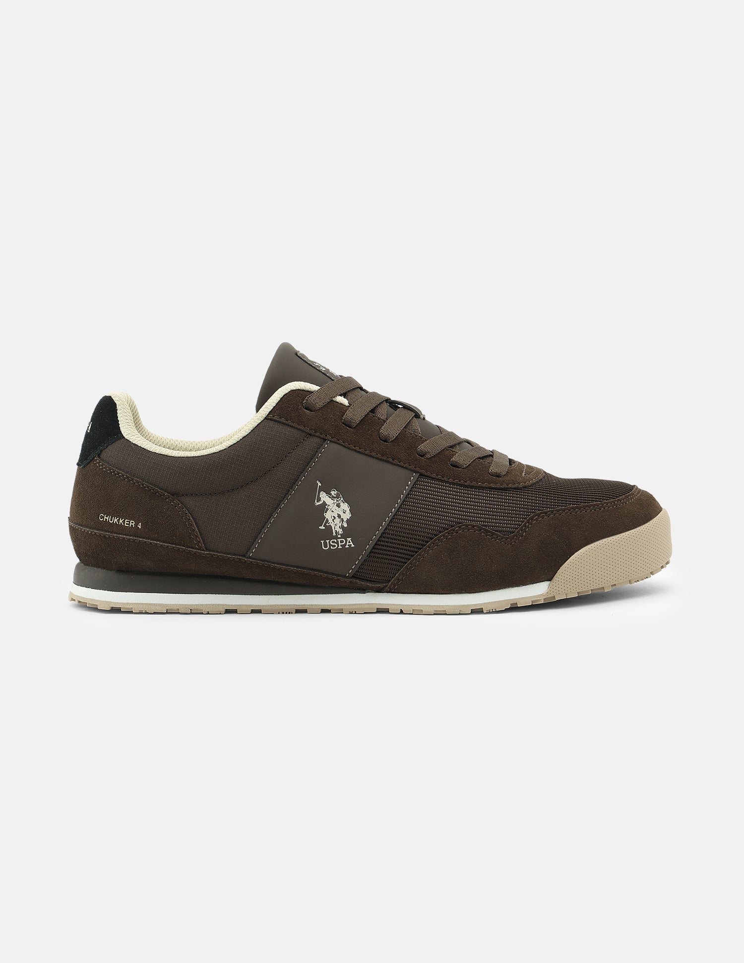 Round Toe Chukker 4 Suede Sneakers Brown - U.S. Polo Assn. India | Large