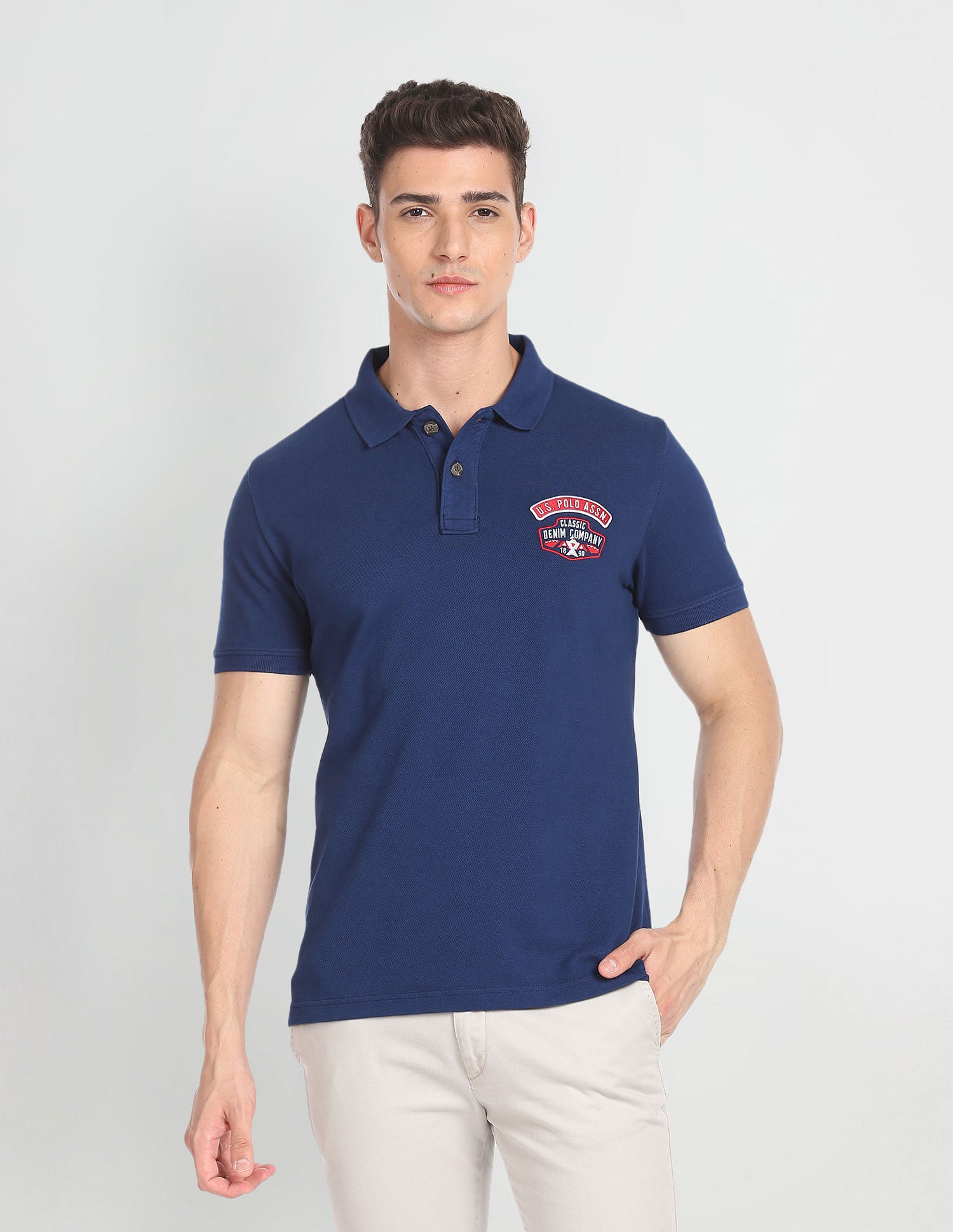 Appliqued Logo Cotton Polo Shirt – U.S. Polo Assn. India