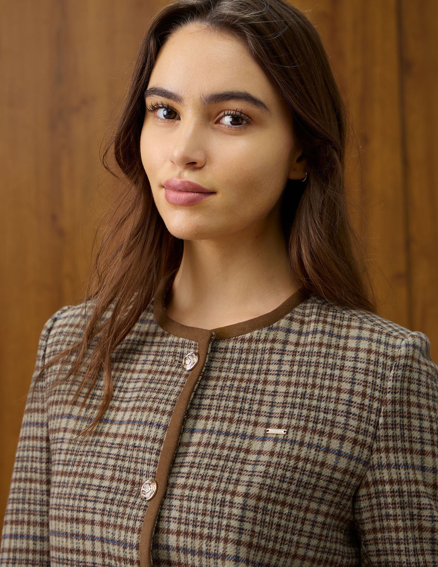 Checked Regular Fit Round Neck Jacket Multi-colour - U.S. POLO ASSN. | Large