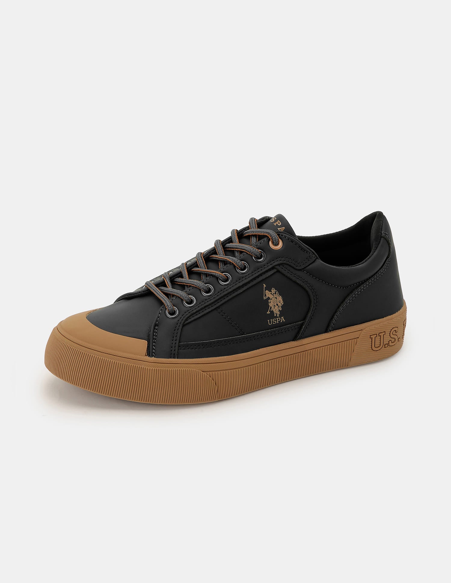 Men Ruben 2.0 Colour Blocked Sneakers Black - U.S. Polo Assn. India | Large