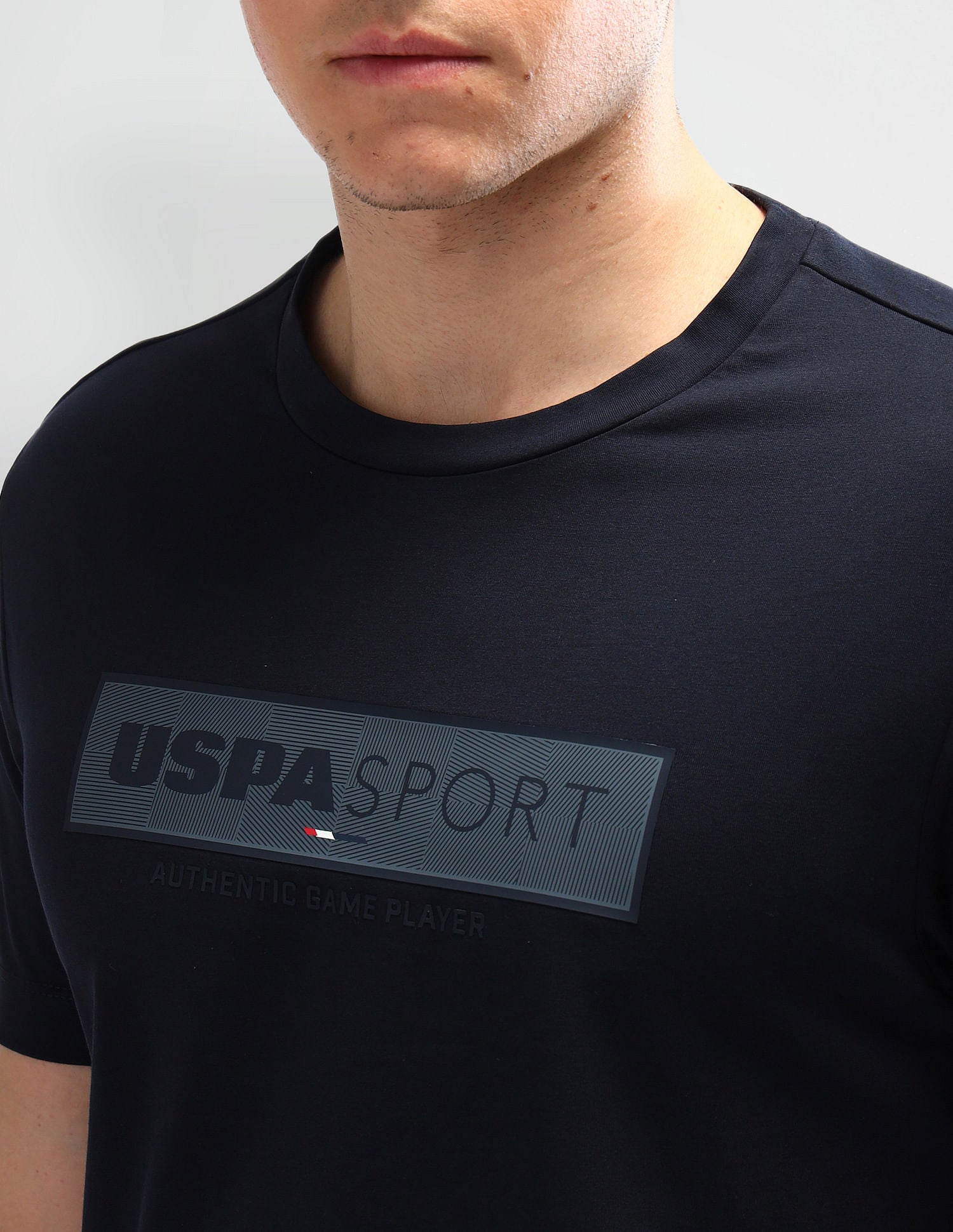 Slim Fit Printed T-Shirt Navy - U.S. Polo Assn. India | Large