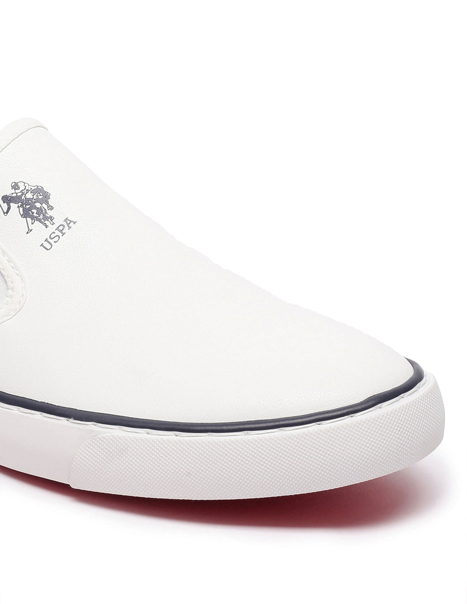 Men Colourblocked Timeo 3.0 Slip-On Shoes Off White - U.S. POLO ASSN. | Large