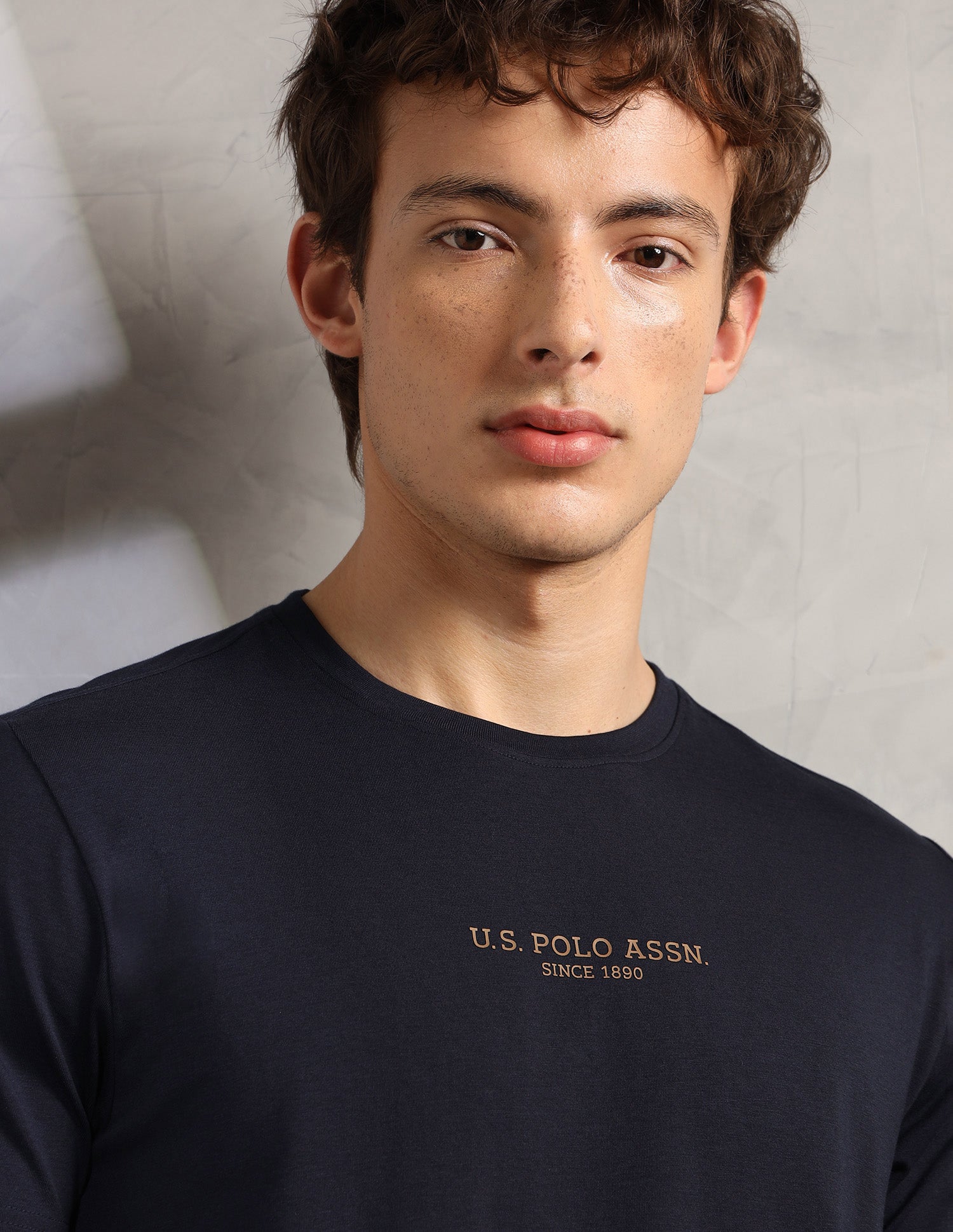 Comfort Relaxed Fit Breathable PE005-PL Lounge T-Shirt - Pack Of 1 Navy - U.S. Polo Assn. India | Large