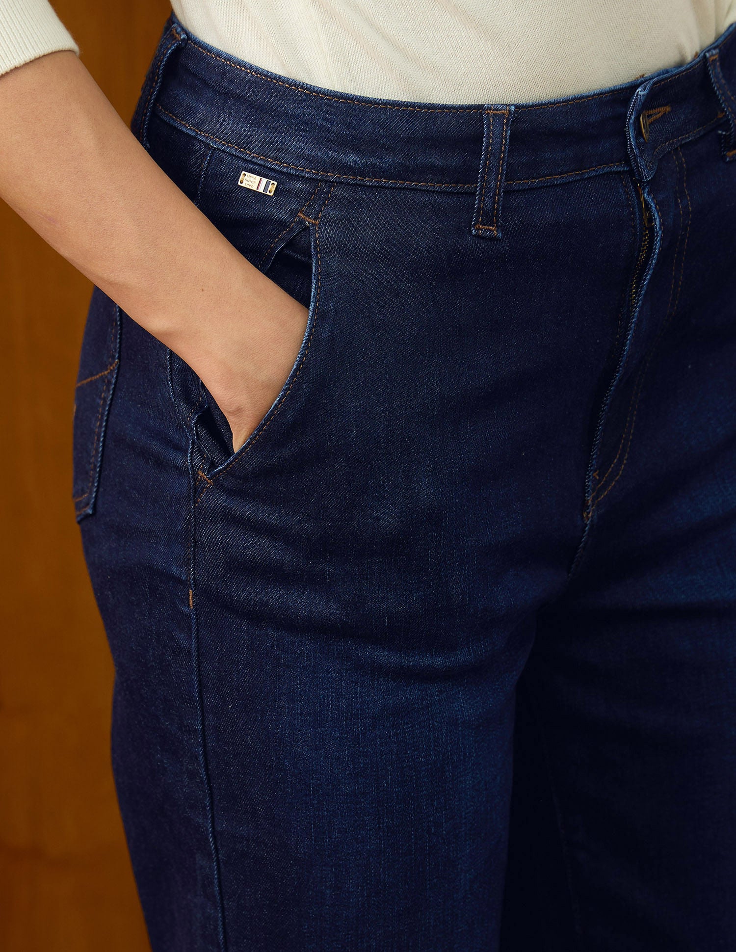 High Rise Carrot Fit Jeans Blue - U.S. POLO ASSN. | Large