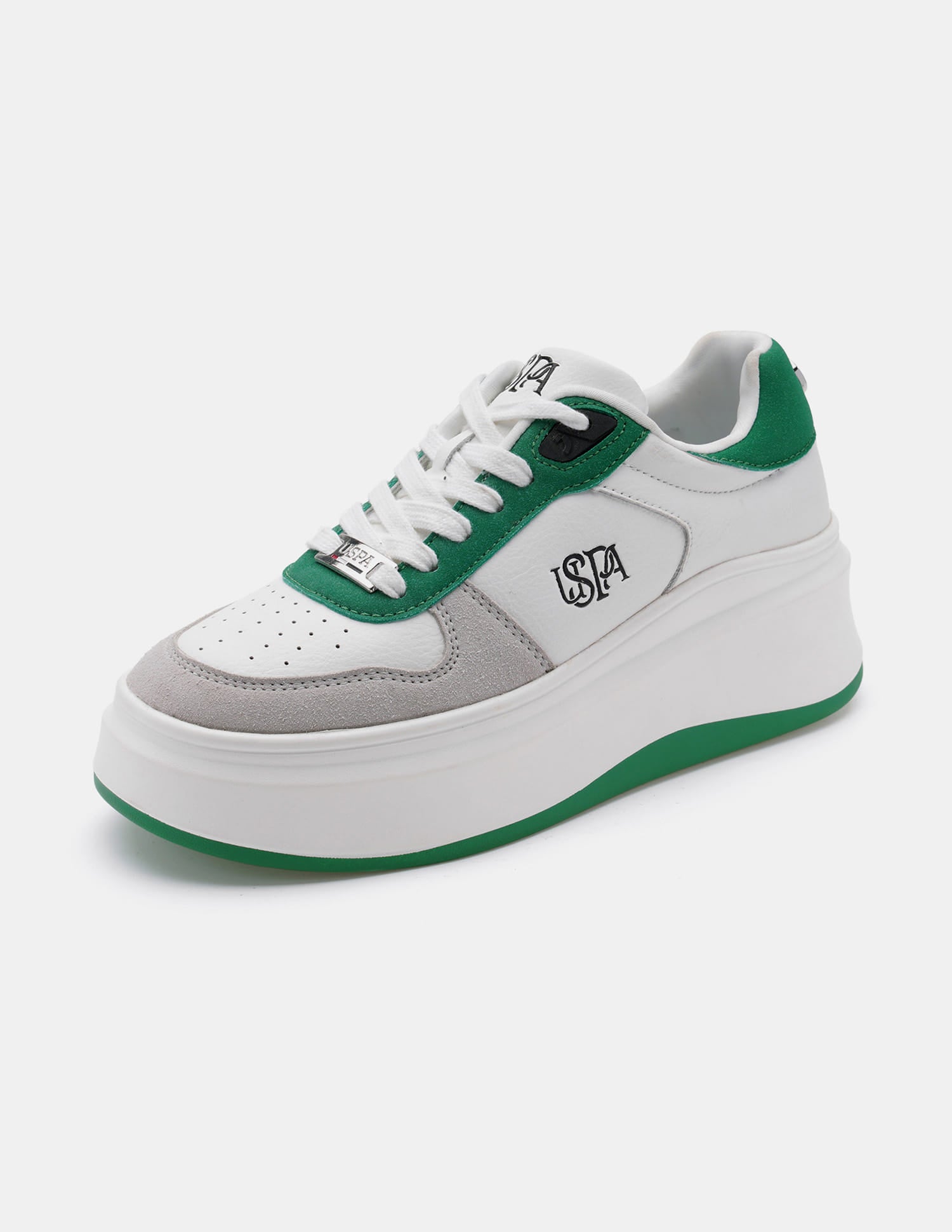 Women Ariella Low Top Sneakers Green - U.S. Polo Assn. India | Large