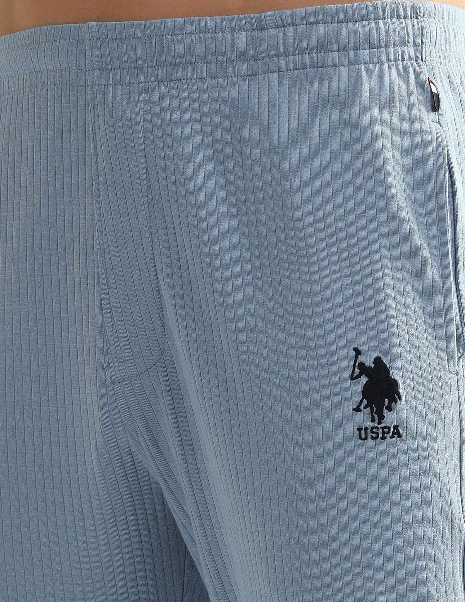 All Over Stripe OELP4 Lounge Track Pants - Pack Of 1 Galcier Lake - U.S. POLO ASSN. | Large