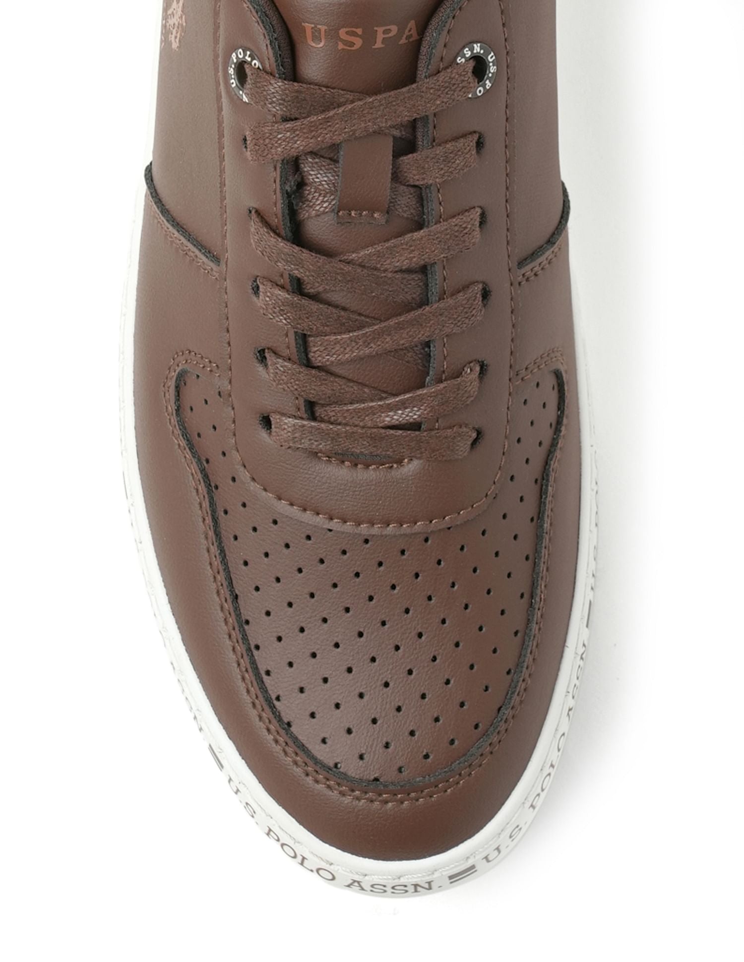 Men Contrast Midsole Conrad Sneakers Brown - U.S. POLO ASSN. | Large