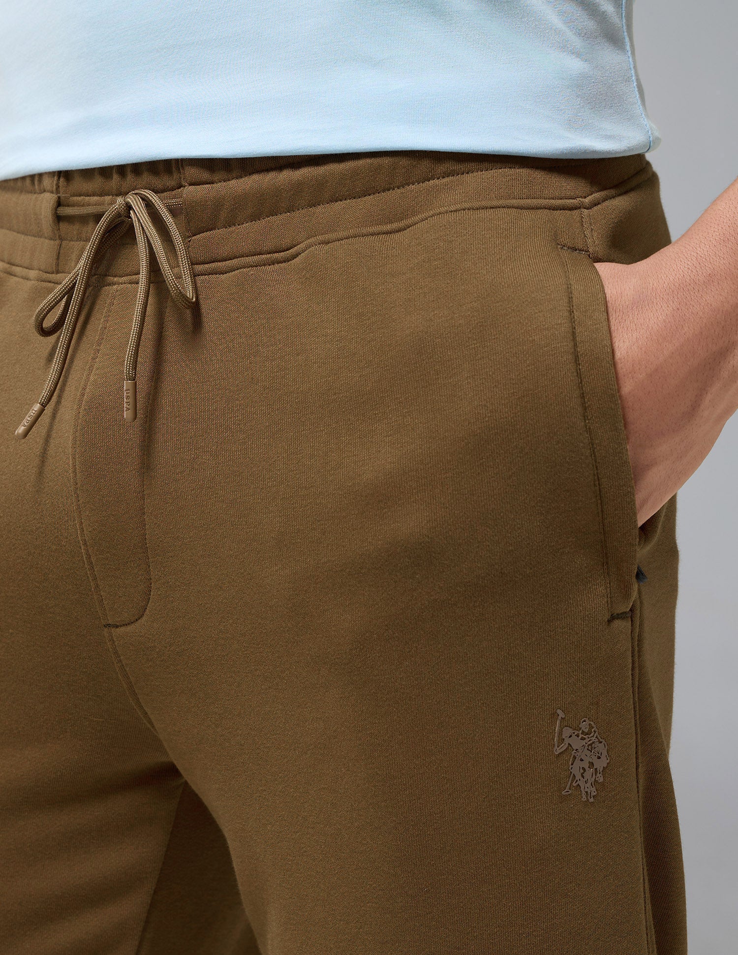 Cotton Rich Loopknit OJ012 Joggers Breen - U.S. Polo Assn. India | Large