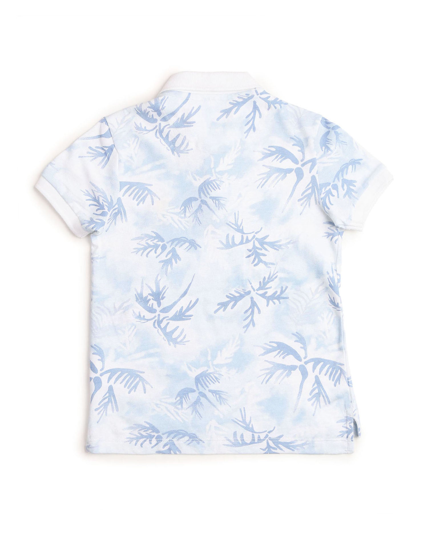 Boys All Over Printed Regular Fit Polo Shirt Light Blue - U.S. POLO ASSN. | Large