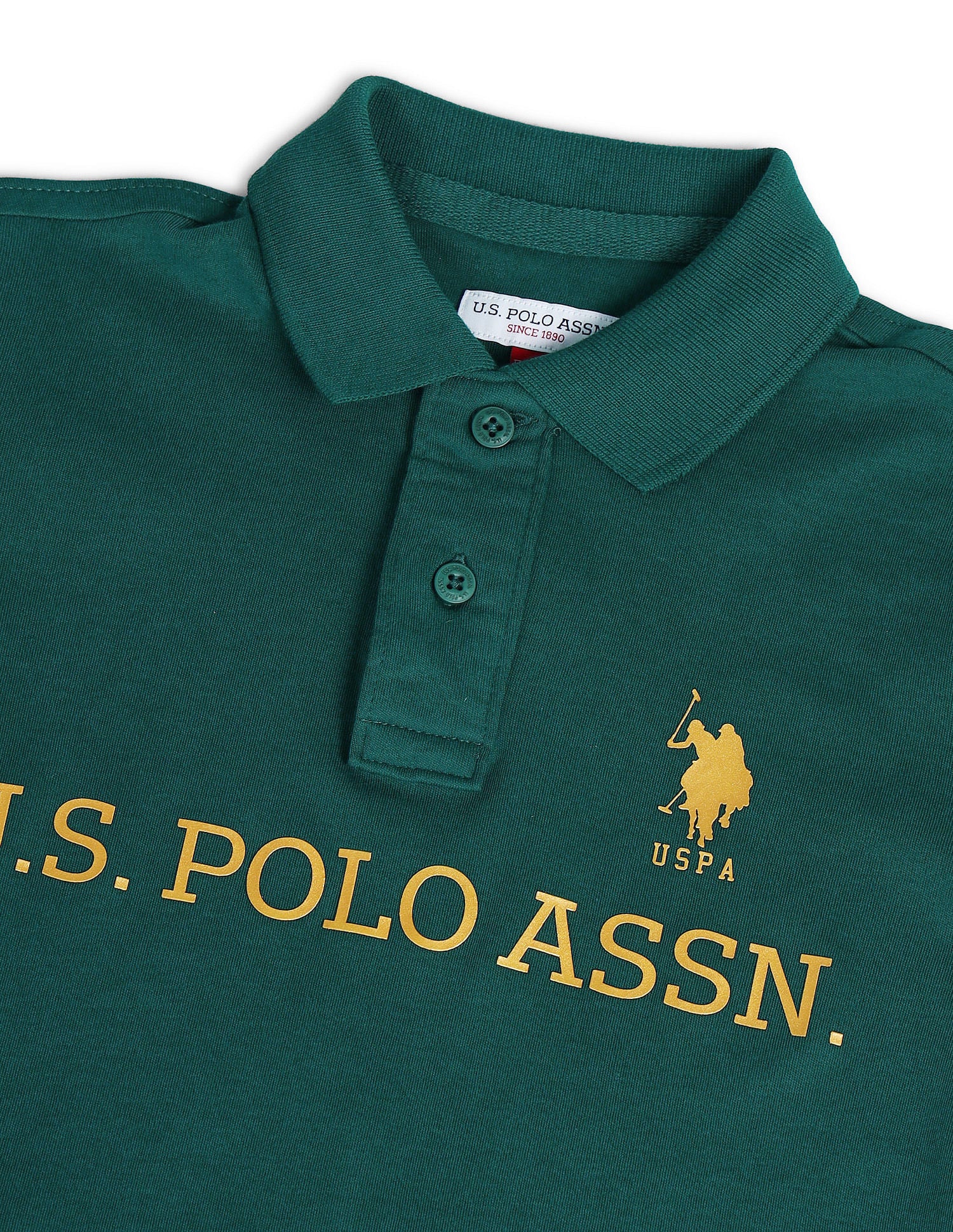 Boys Brand Printed Polo Shirt Botanical Garden - U.S. Polo Assn. India | Large