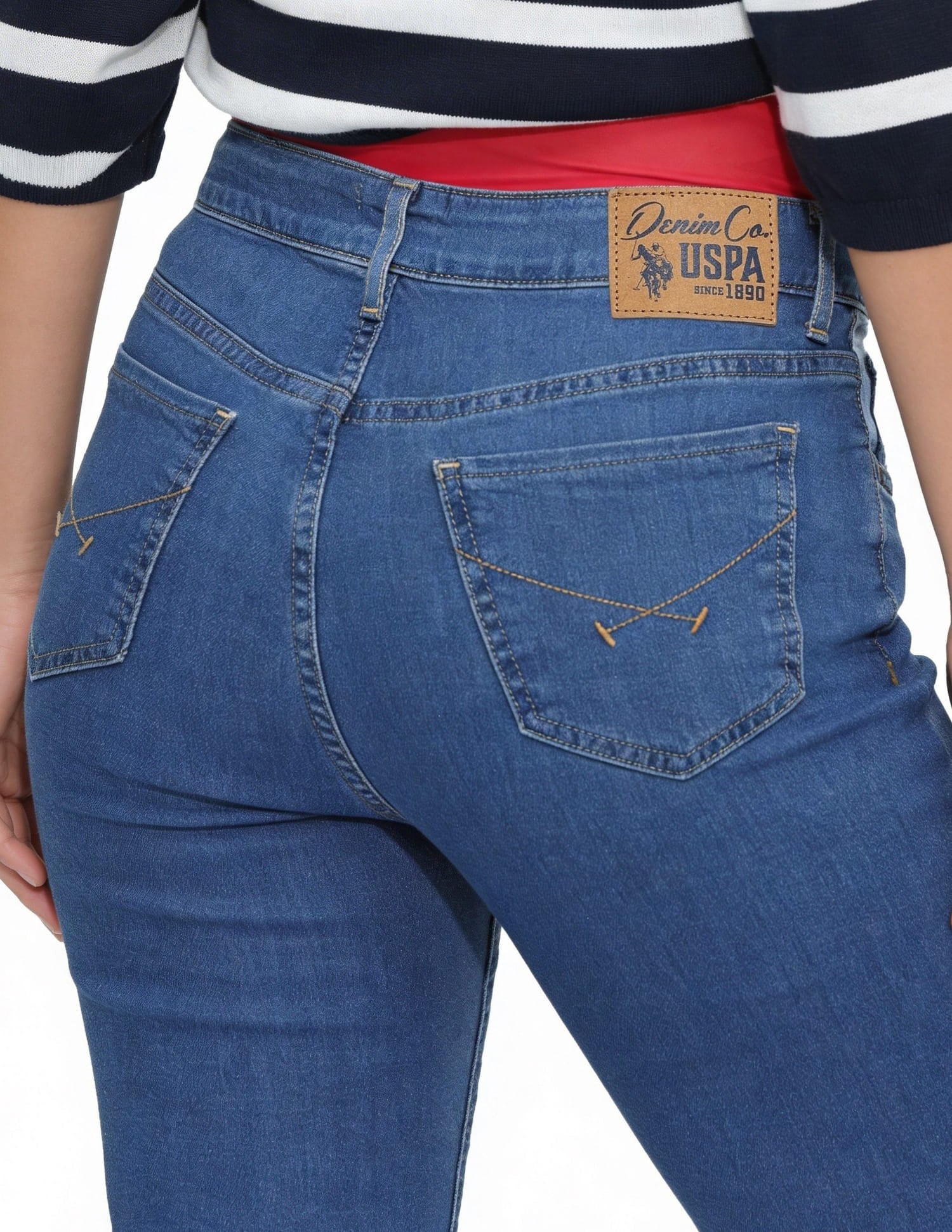 High Rise Extreme Flared Fit Jeans Blue - U.S. Polo Assn. India | Large