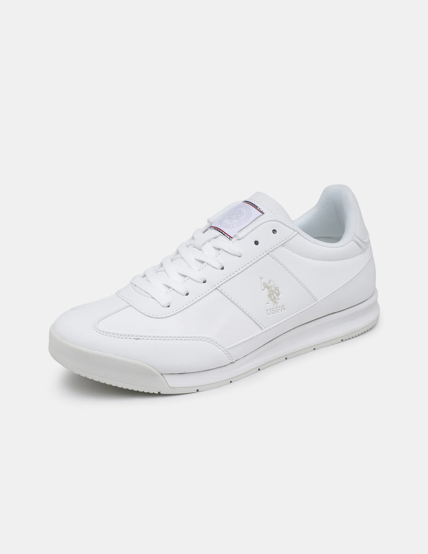 Round Toe Lace Ups Gallop Sneakers White - U.S. Polo Assn. India | Large