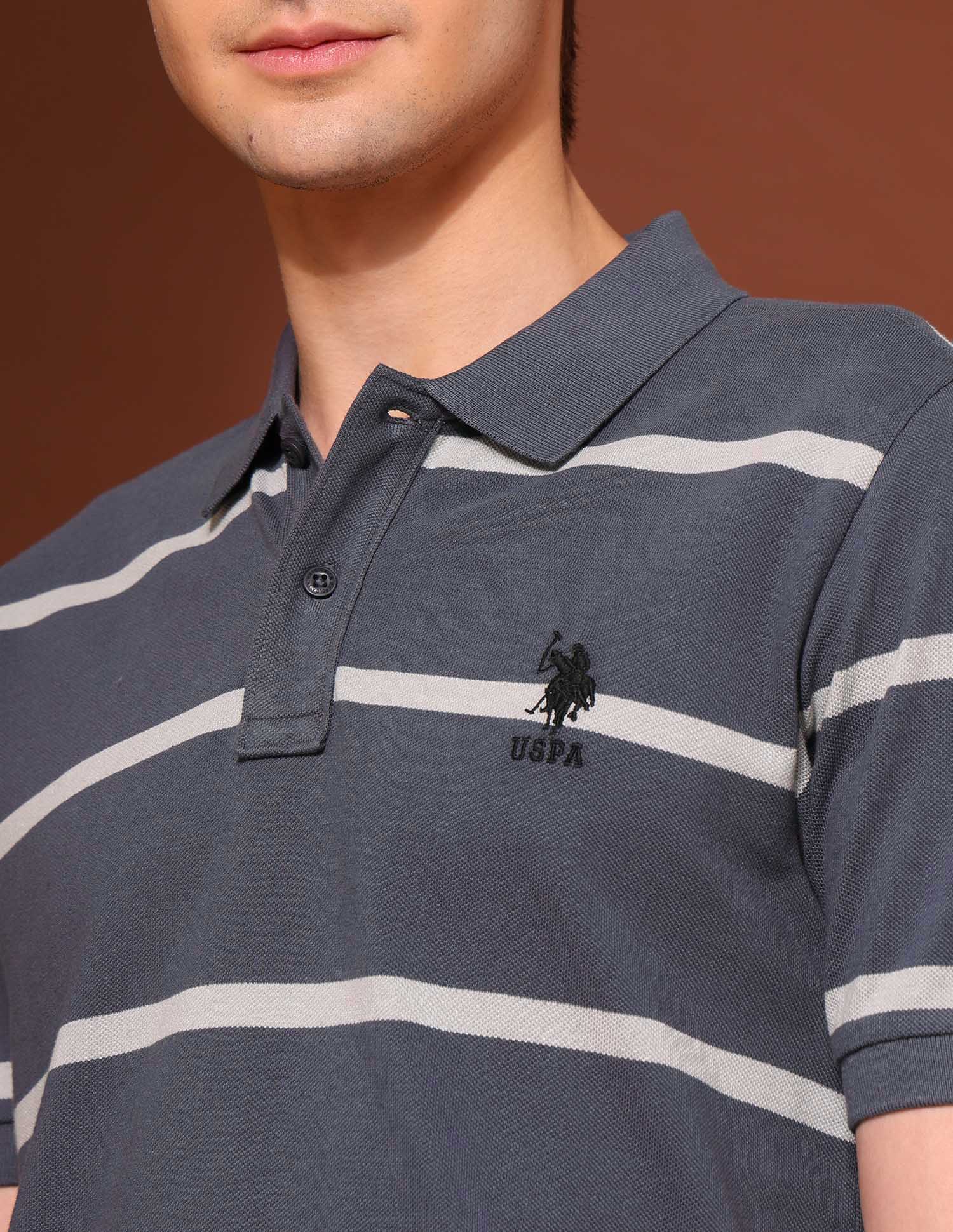Pure Cotton Work And Wander Polo Shirt Dark Green - U.S. Polo Assn. India | Large