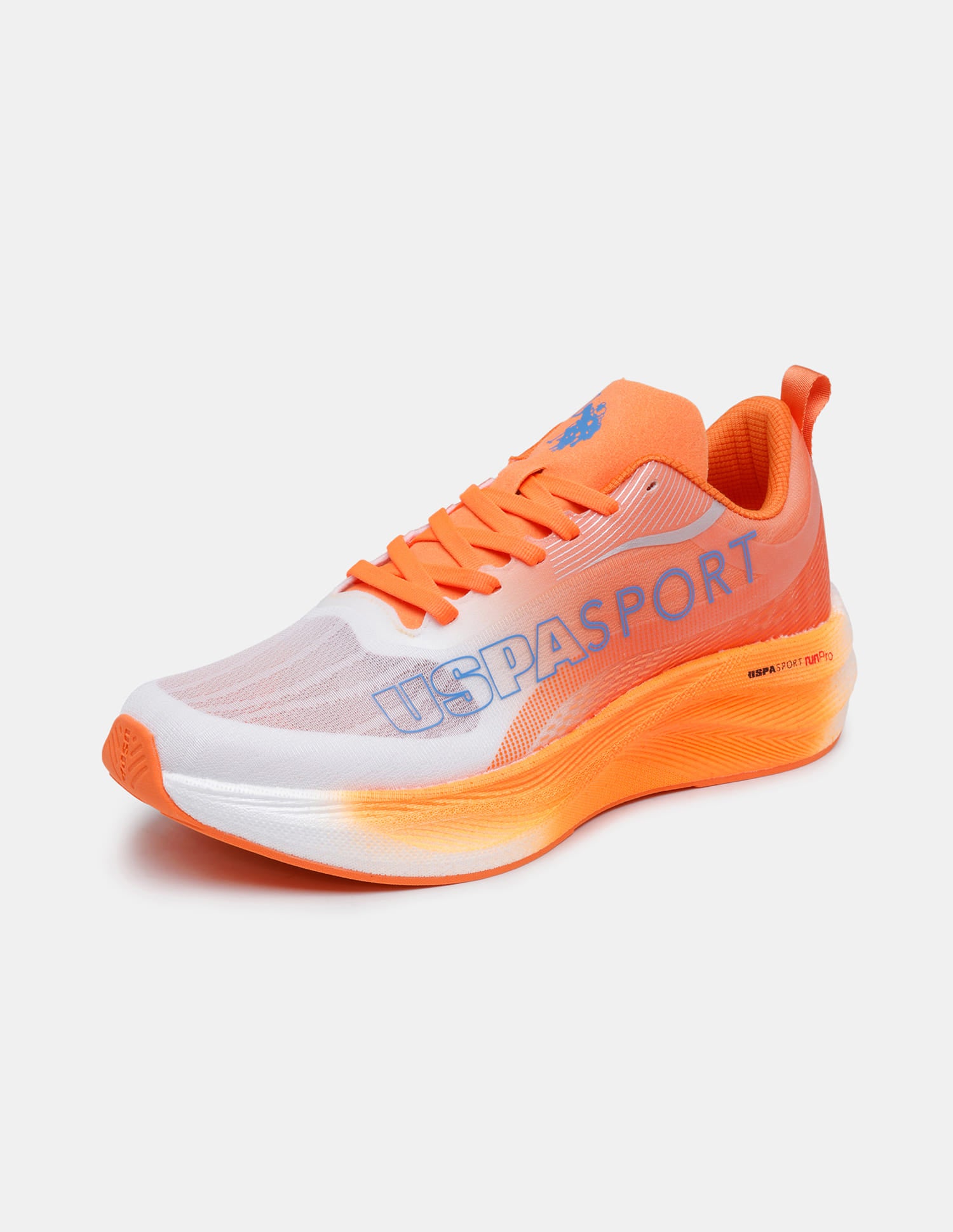 Men Oskar Uspa Sport Running Shoes Orange - U.S. Polo Assn. India | Large