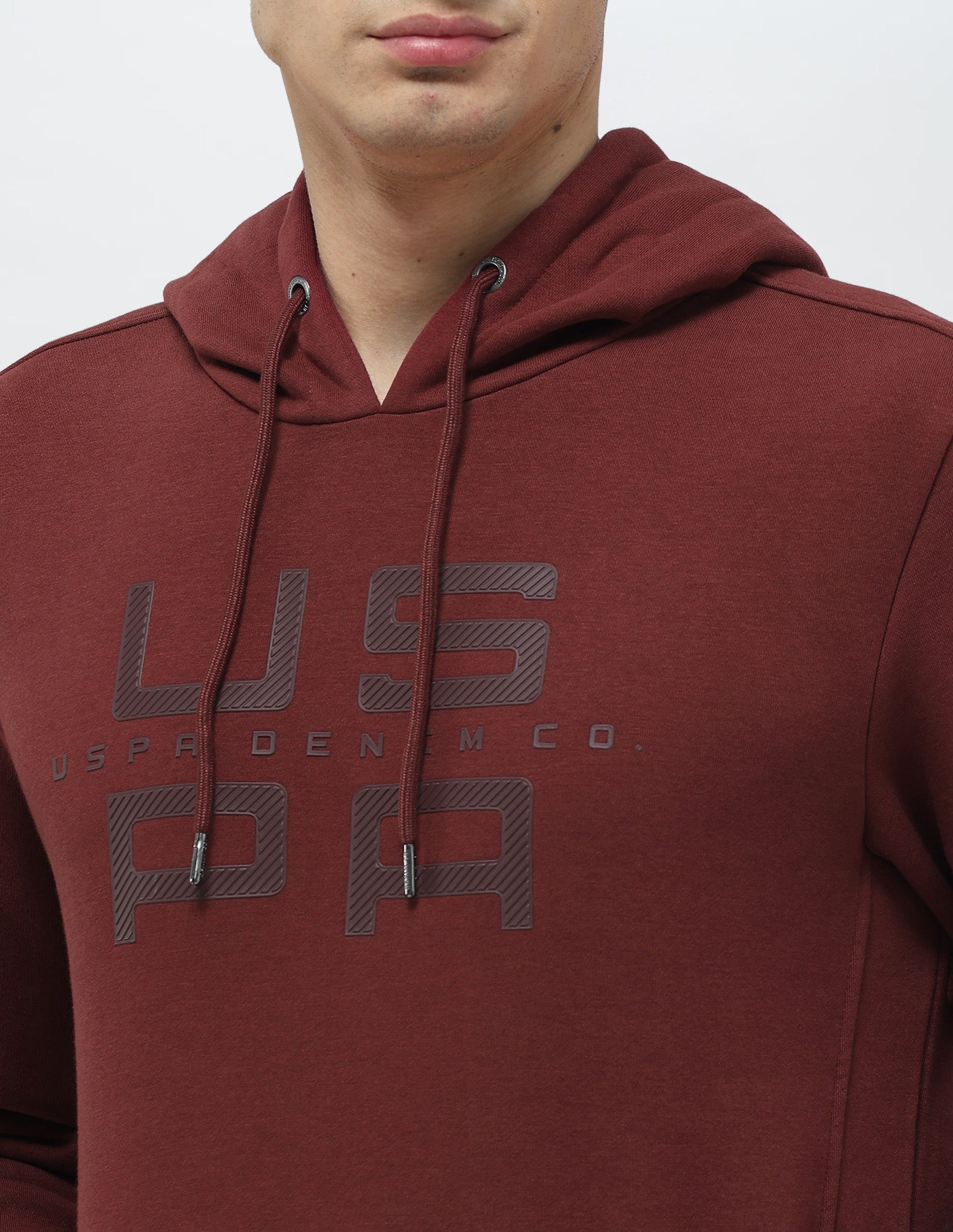 Brand Embossed Regular Fit Sweatshirt Stone - U.S. POLO ASSN. | Large