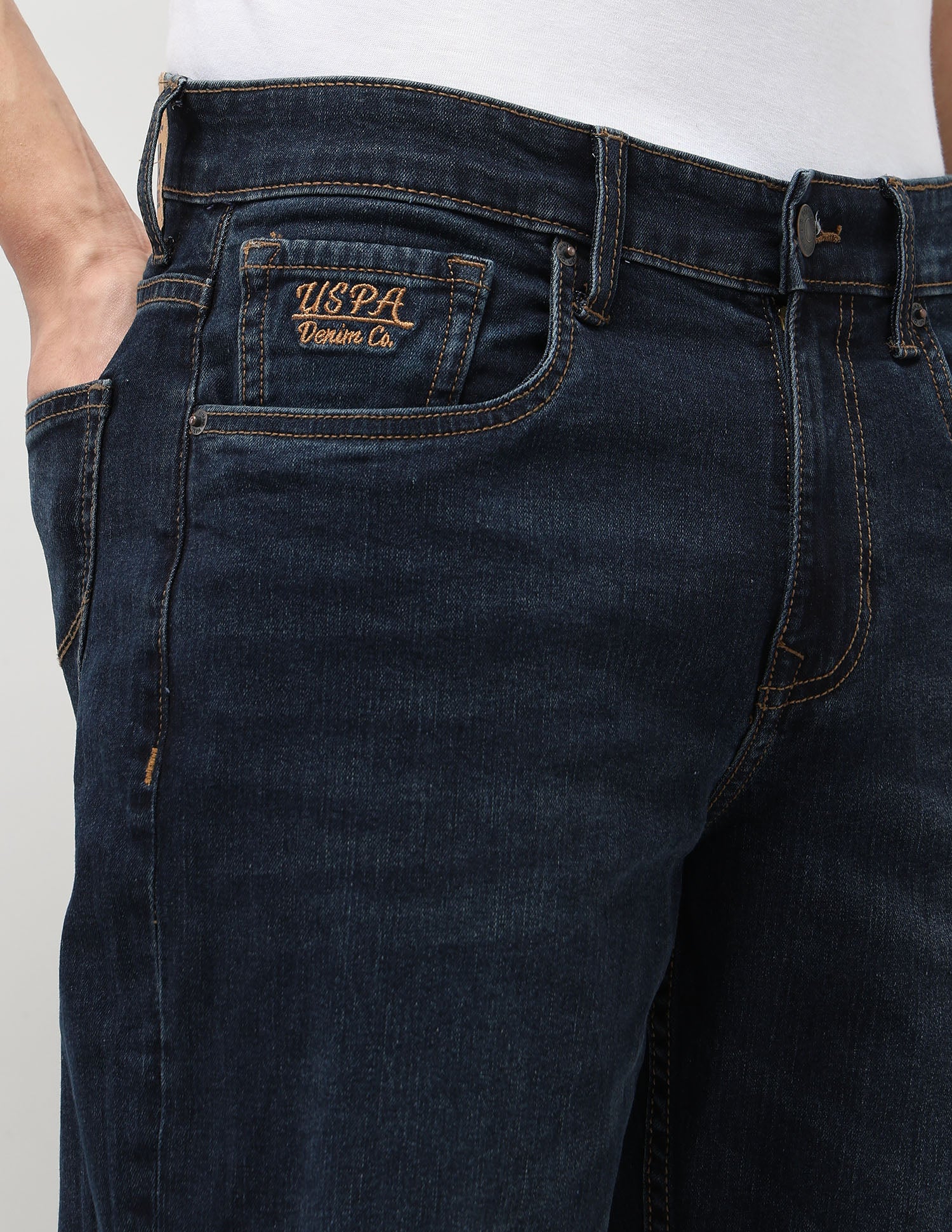 Shawn Relaxed Fit Blue Jeans Indigo - U.S. Polo Assn. India | Large