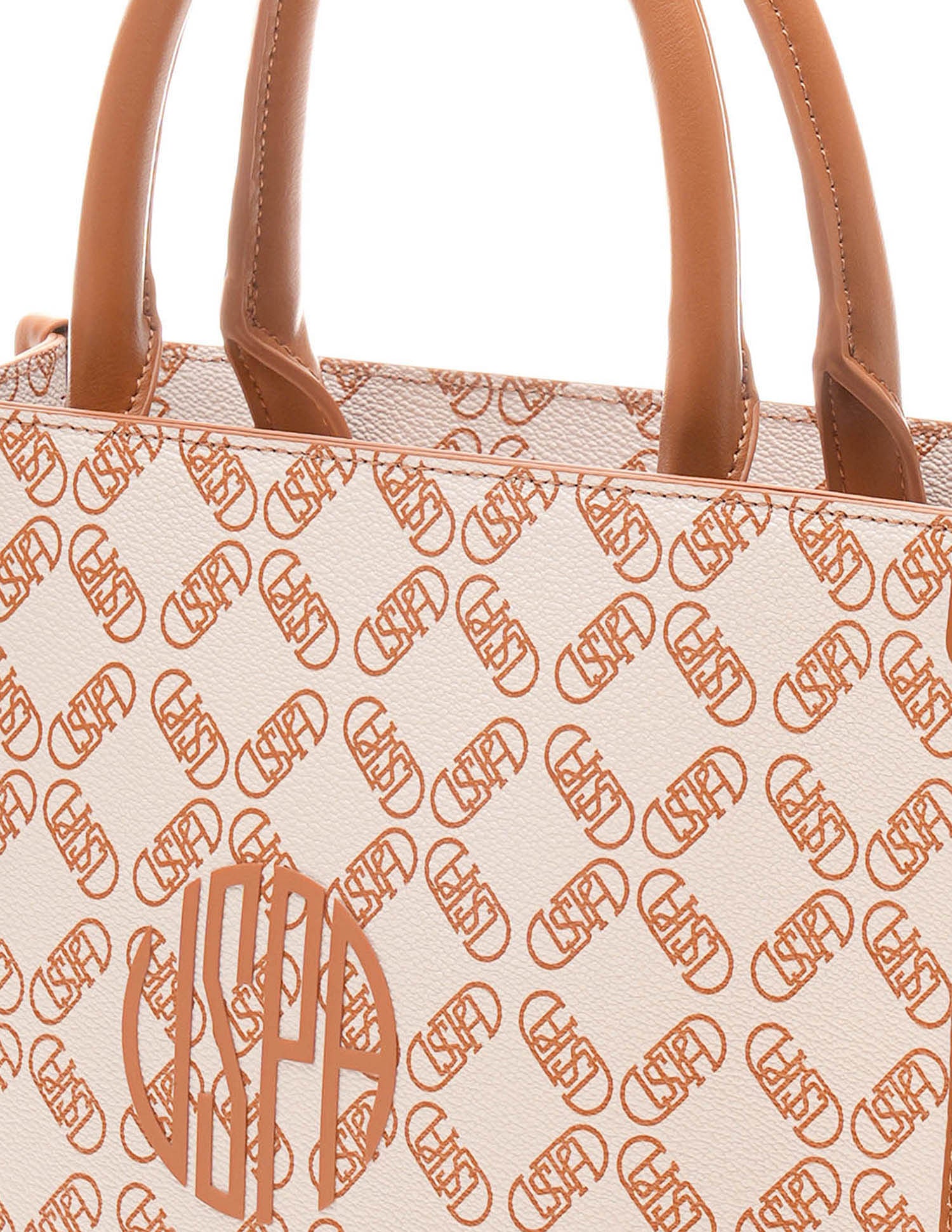 Kate Monogram Tote Bag Off White - U.S. Polo Assn. India | Large