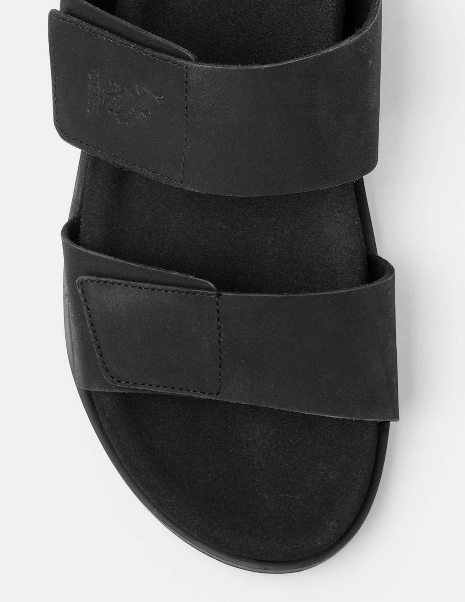 Men Griz Velcro Slippers Black - U.S. Polo Assn. India | Large