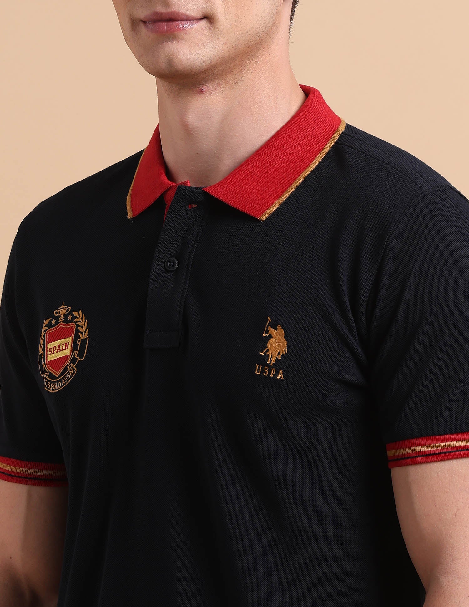 Slim Fit Iconic Number Polo Shirt Navy - U.S. POLO ASSN. | Large