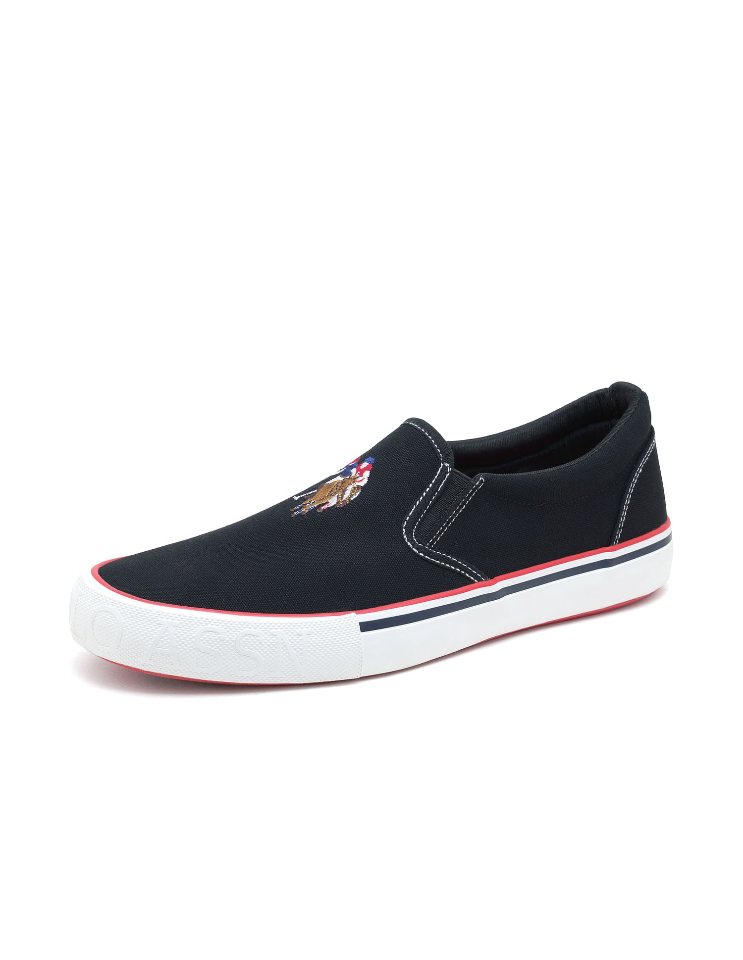 Men Skye Black Classics Sneaker Slip On Black - U.S. Polo Assn. India | Large